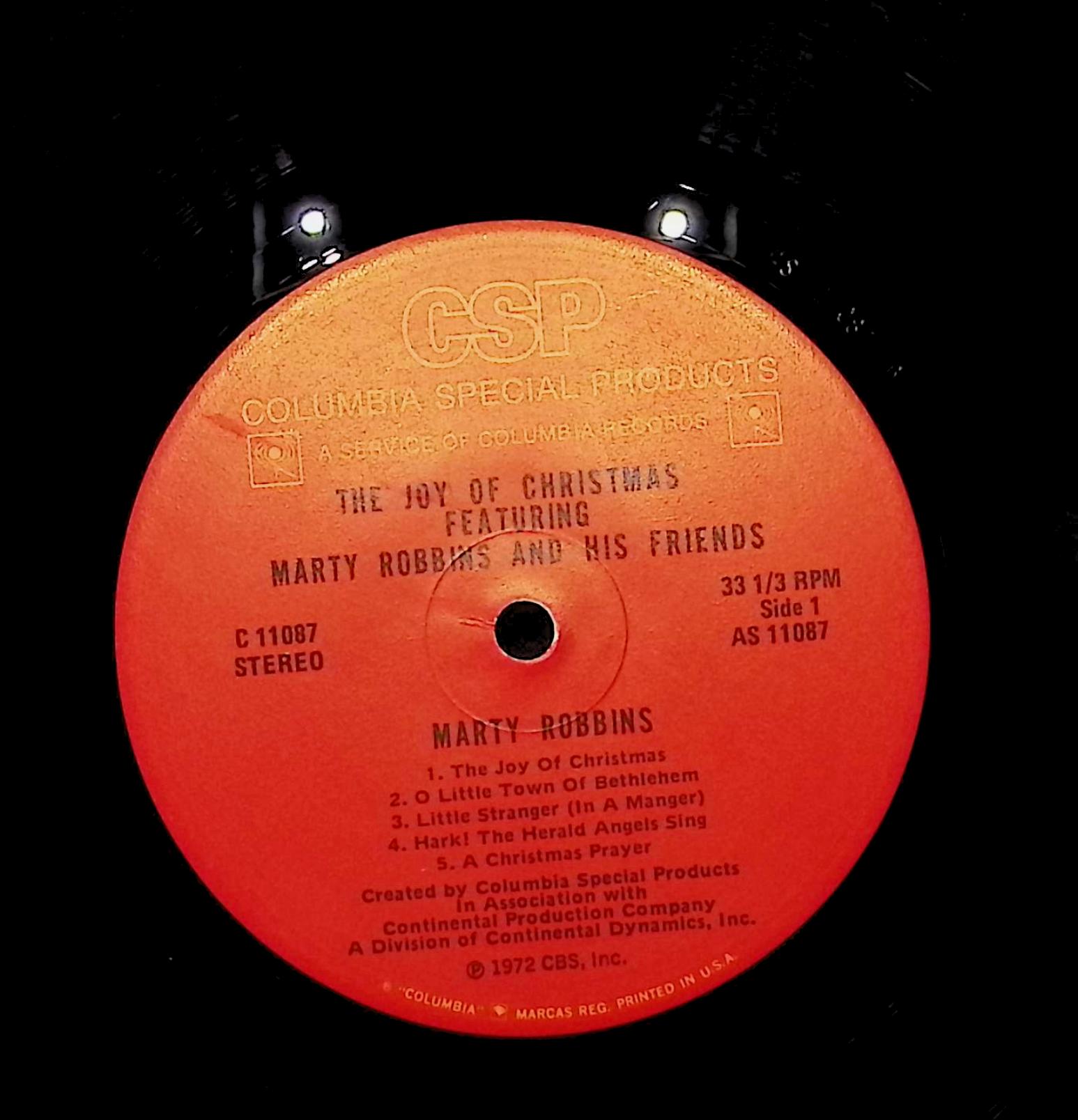 Marty Robbins The Joy Of Christmas 12" LP 1972 C 11087 Folk, World, & Country — image 4