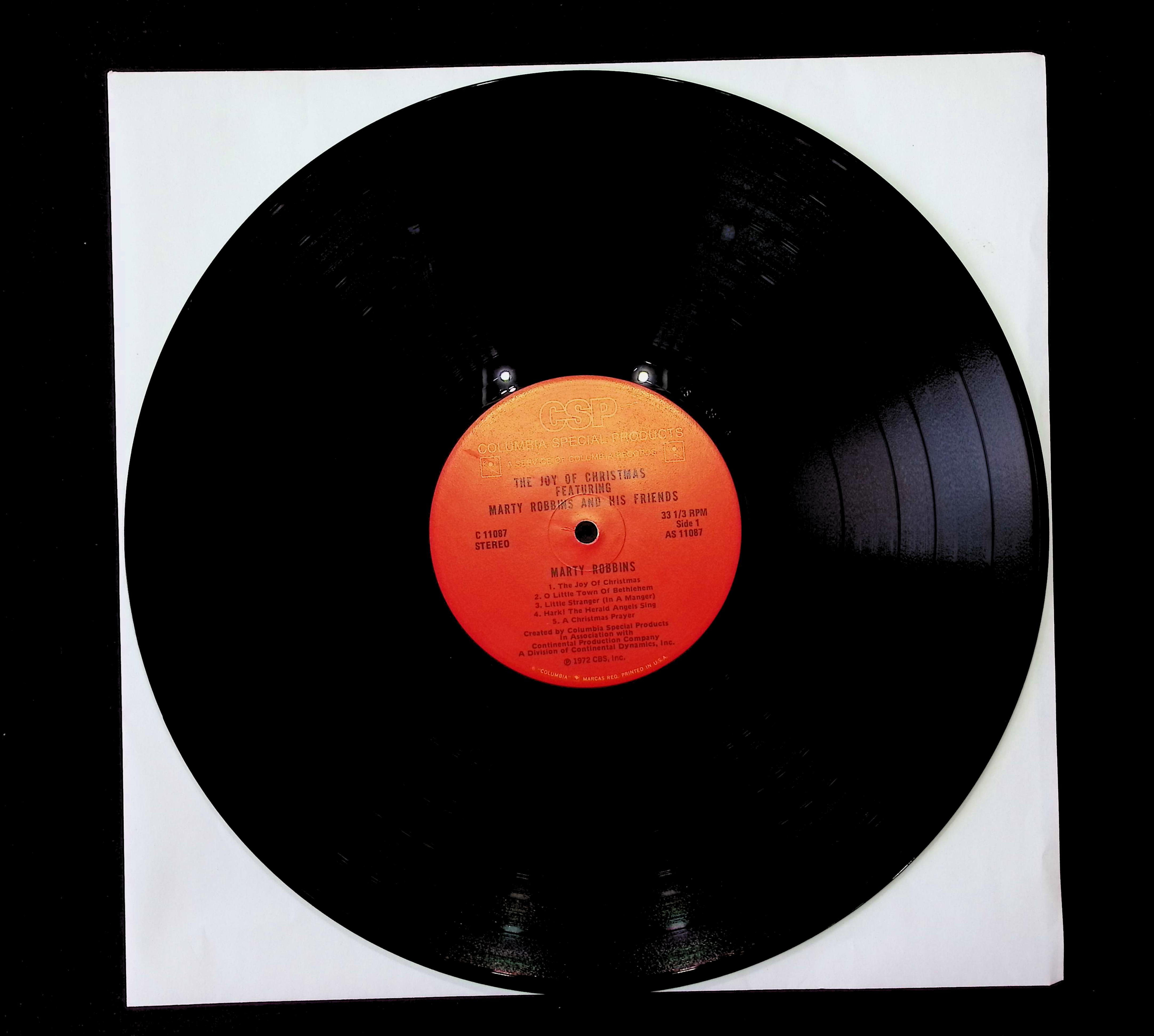 Marty Robbins The Joy Of Christmas 12" LP 1972 C 11087 Folk, World, & Country — image 5