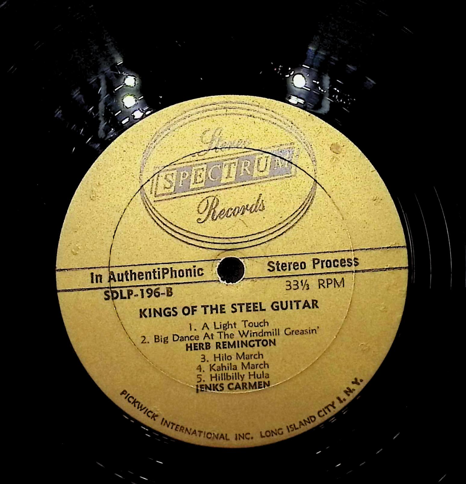Various - Kings Of The Steel Guitar LP  SDLP-196 Folk, World, & Country  — image 2