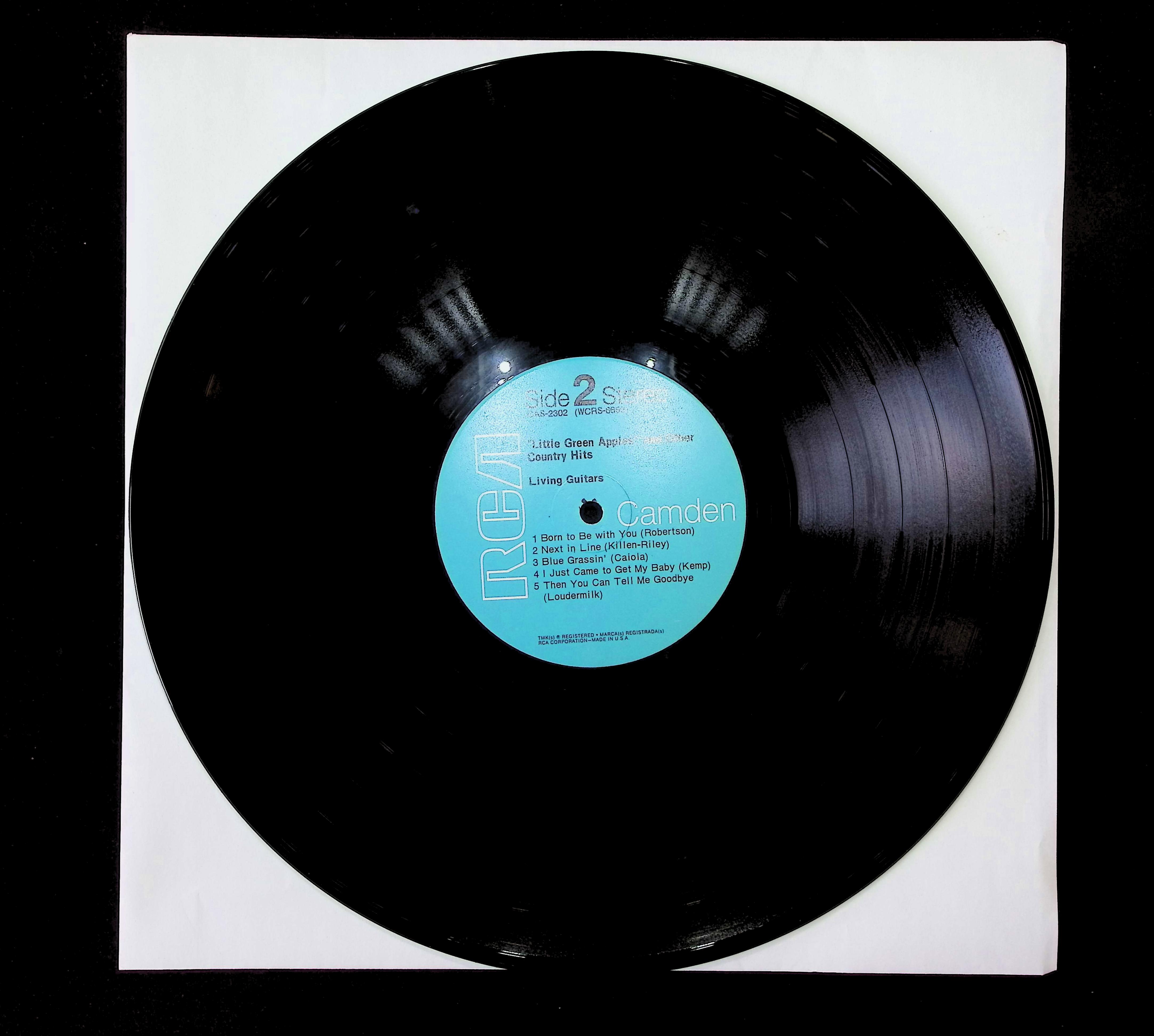 Living Guitars Little Green Apples And Other Country Hits 1971 LP Rock  — image 3