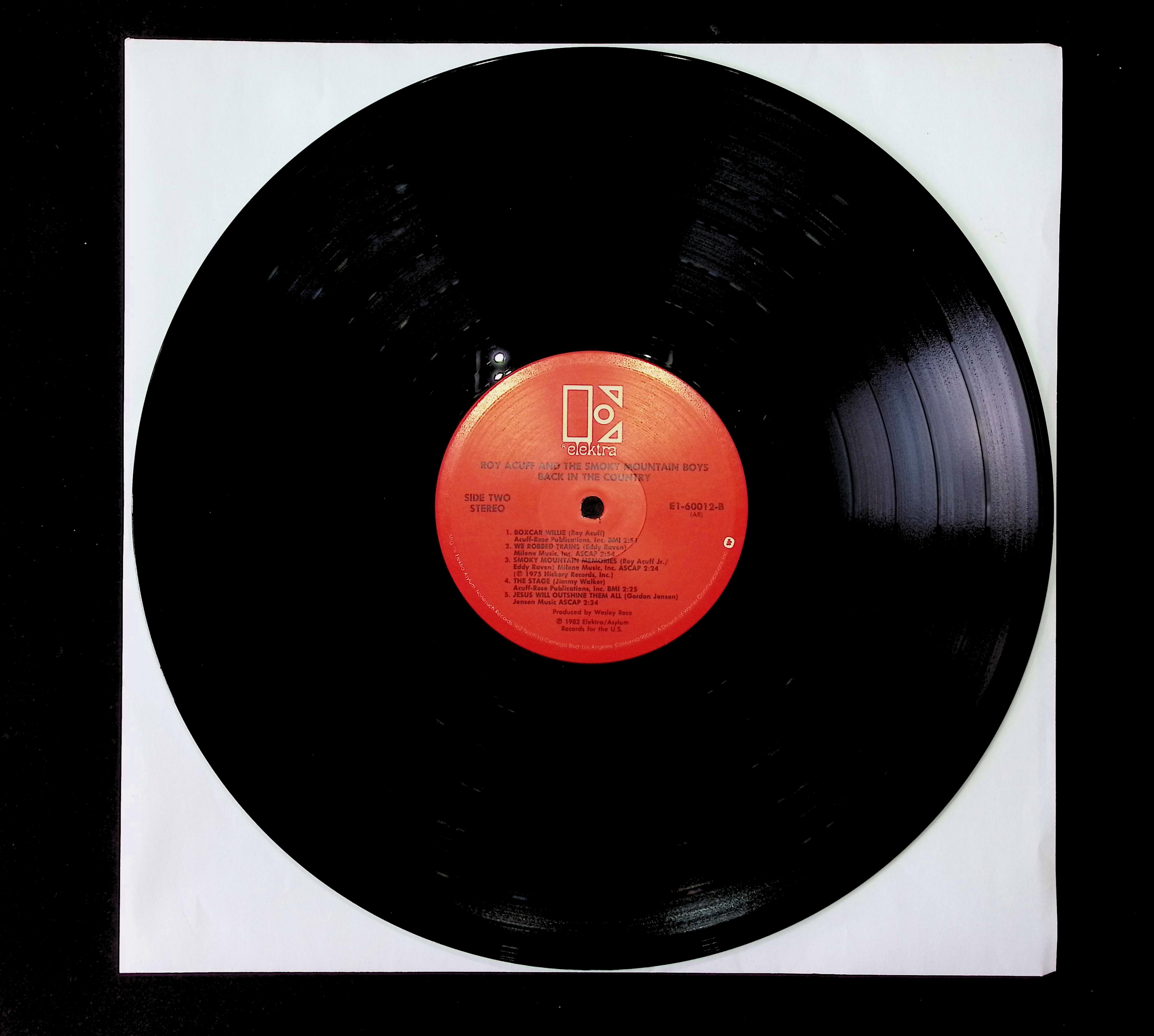 Roy Acuff Back In The Country 1982 LP E1-60012 Folk, World, & Country — image 3