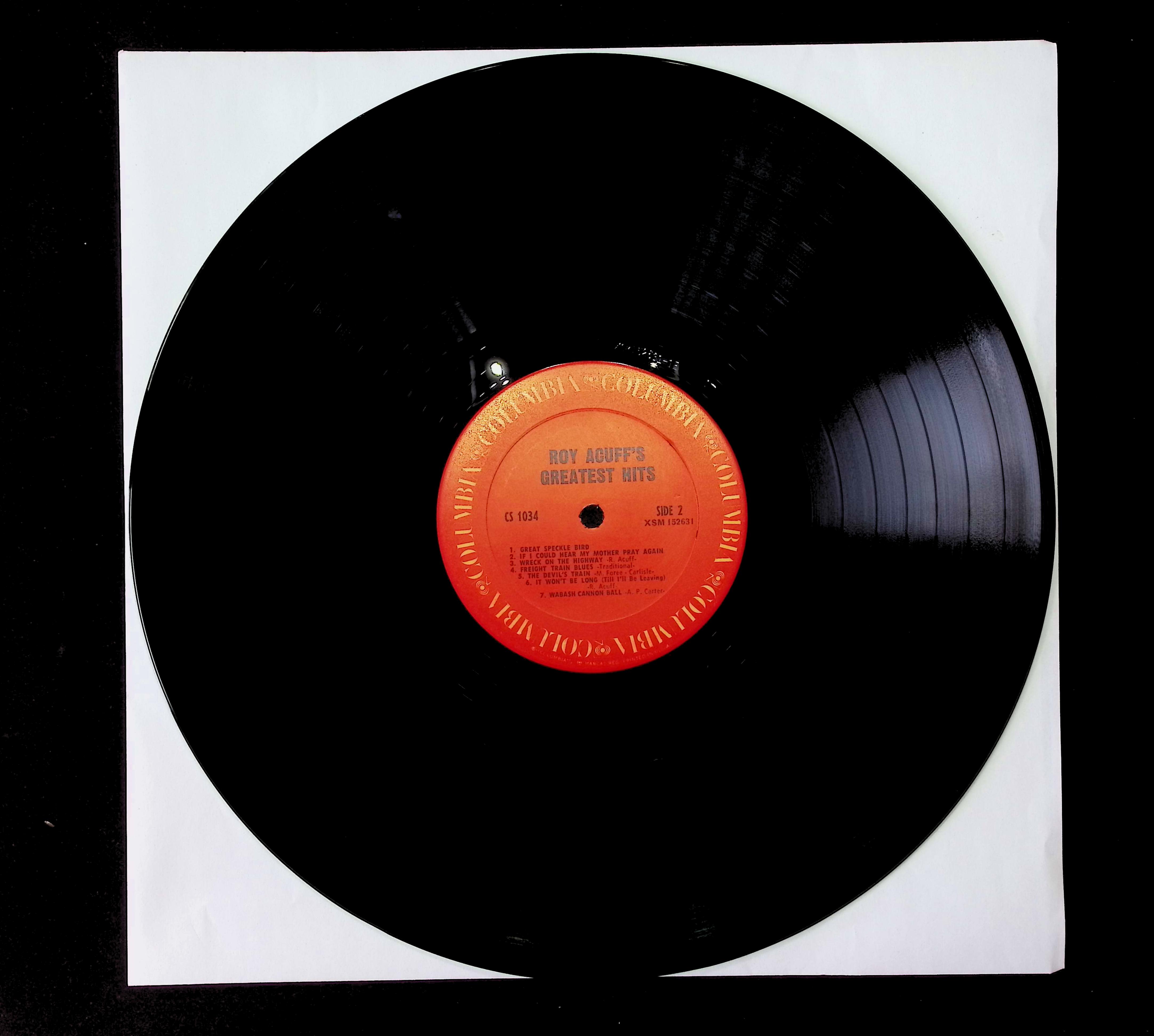 Roy Acuff's Greatest Hits 1970 LP CS 1034 Folk, World, & Country — image 3