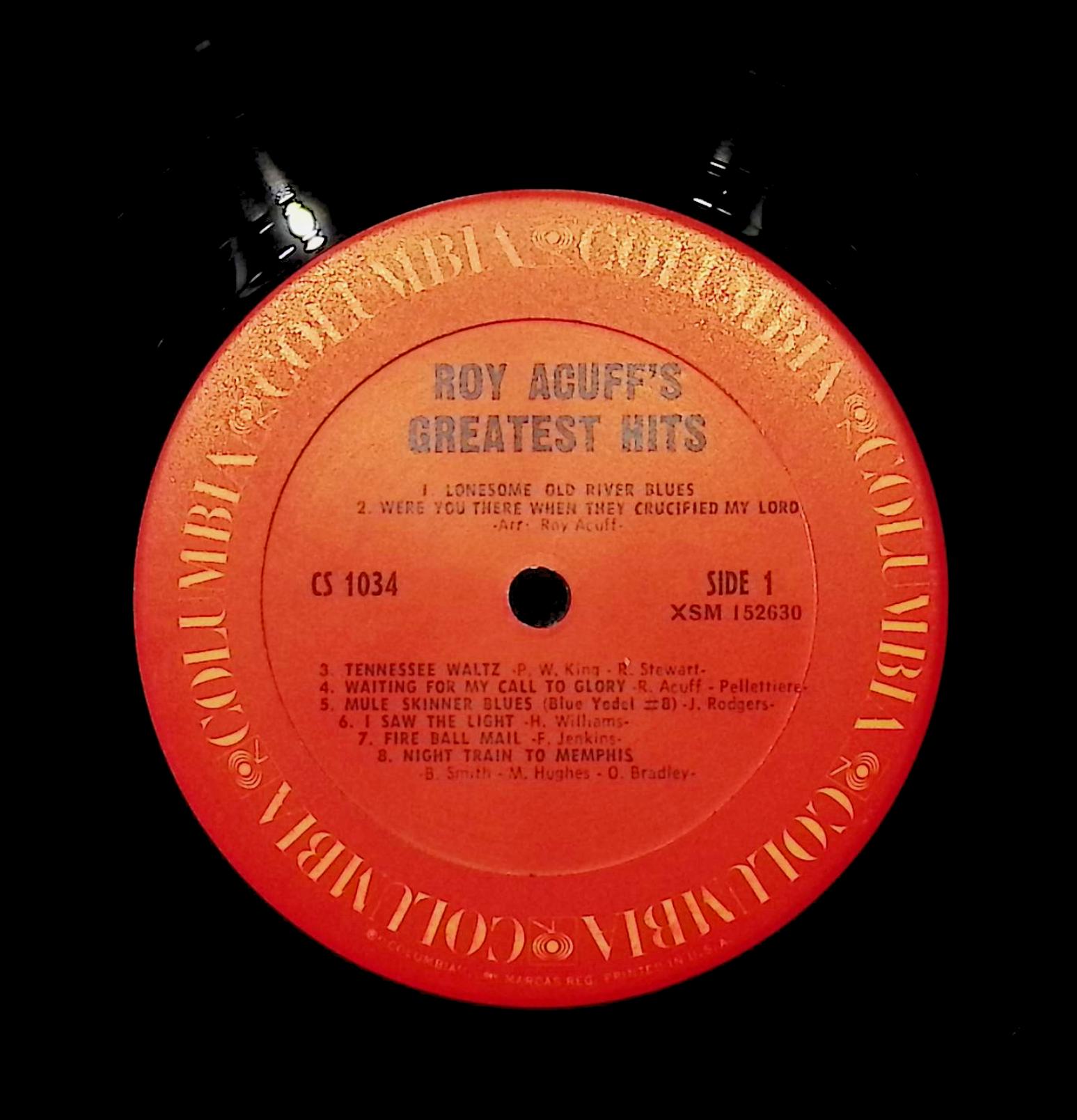 Roy Acuff's Greatest Hits 1970 LP CS 1034 Folk, World, & Country — image 4