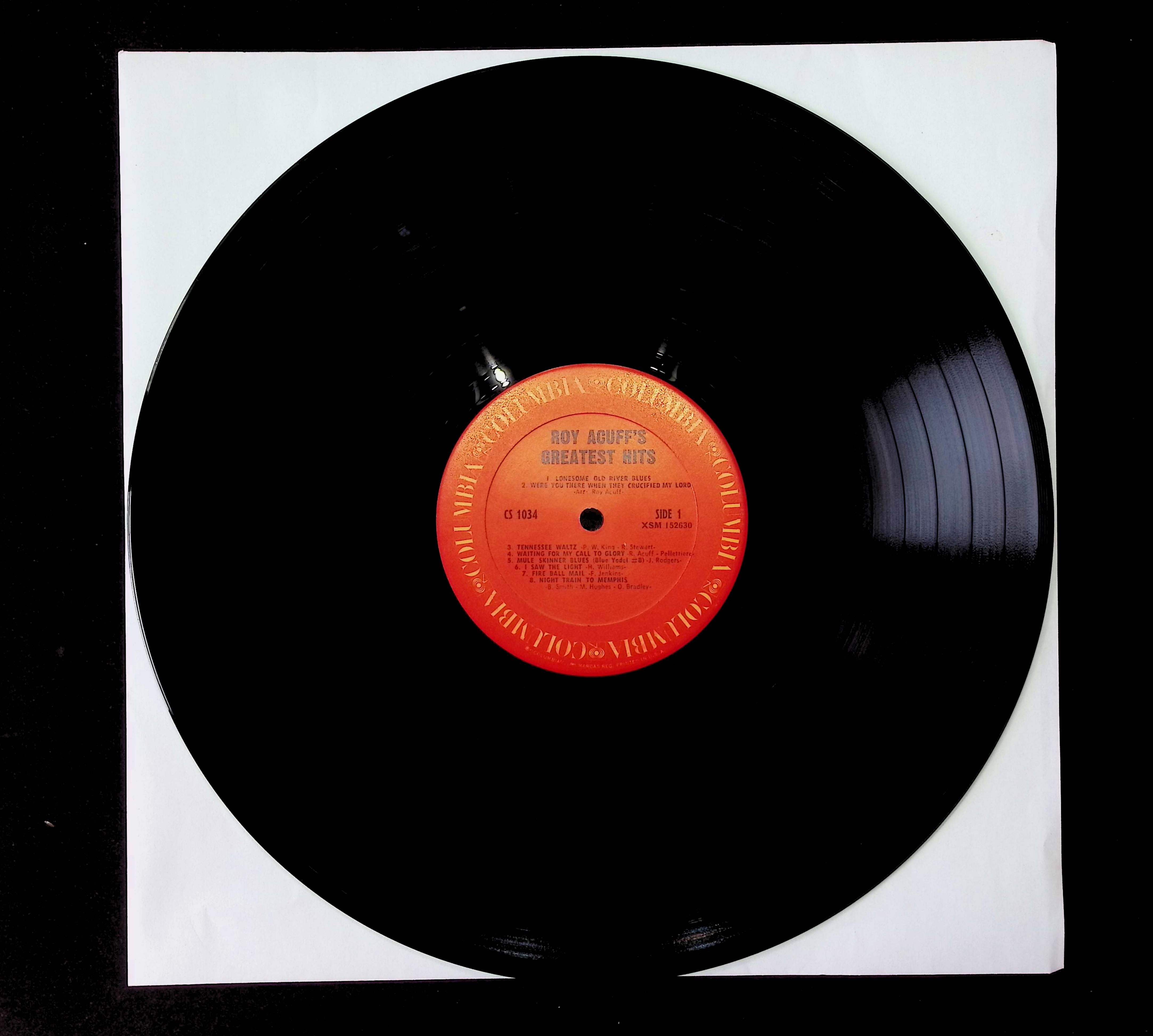 Roy Acuff's Greatest Hits 1970 LP CS 1034 Folk, World, & Country — image 5