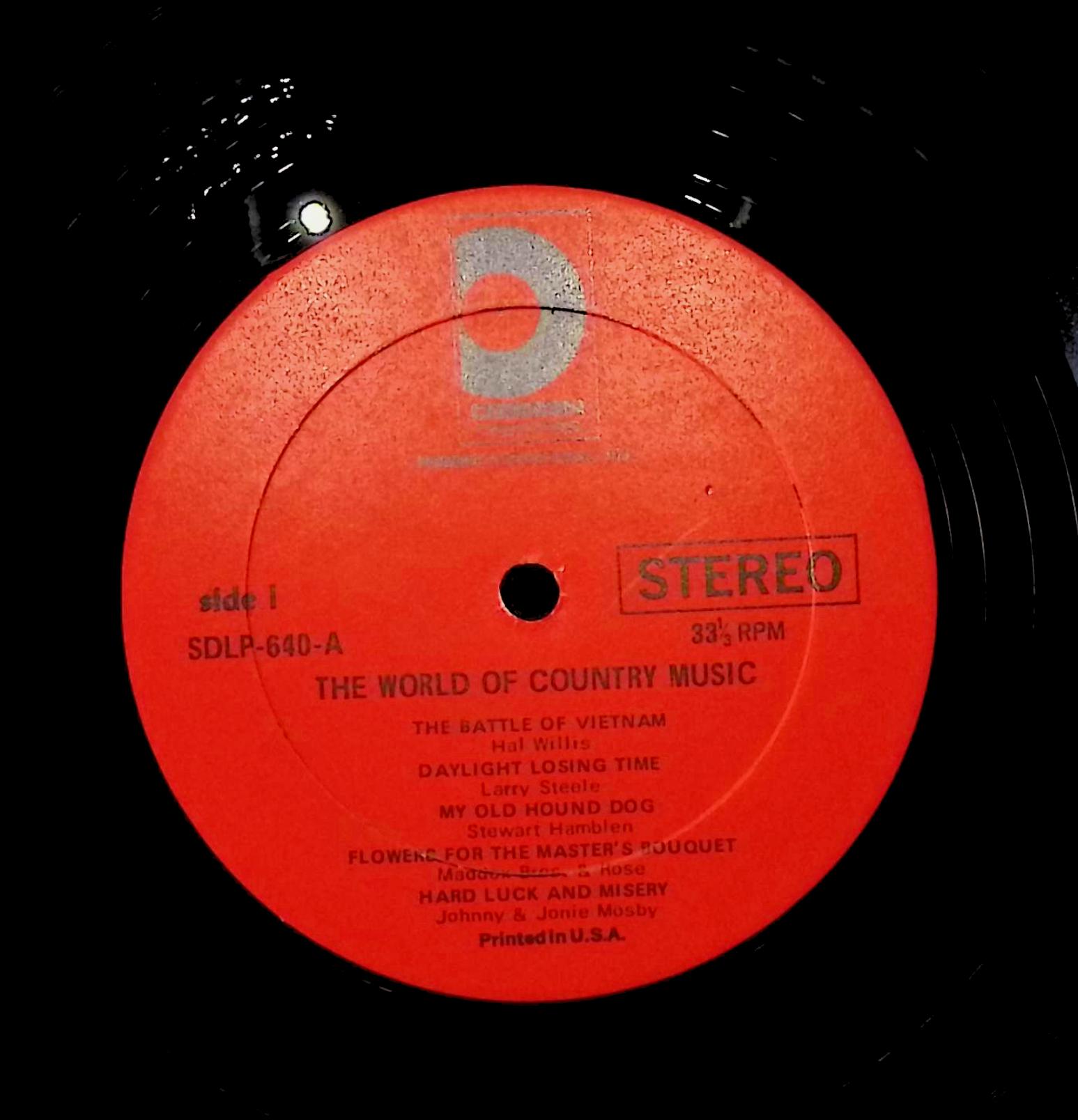 Various Artists The World Of Country Music 1967 LP SDLP-640 Folk,  World, & Country — image 2