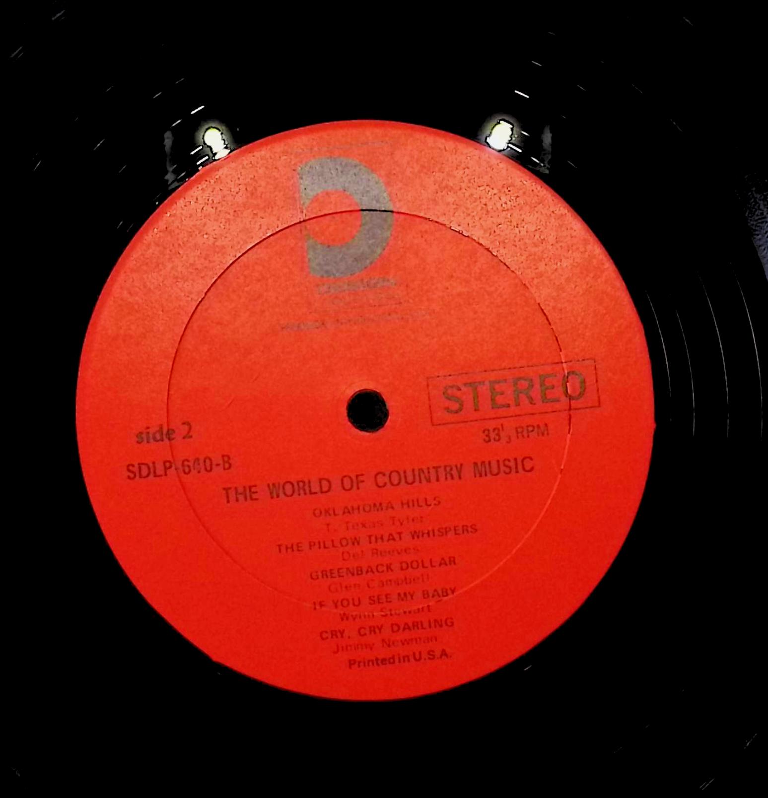 Various Artists The World Of Country Music 1967 LP SDLP-640 Folk,  World, & Country — image 4