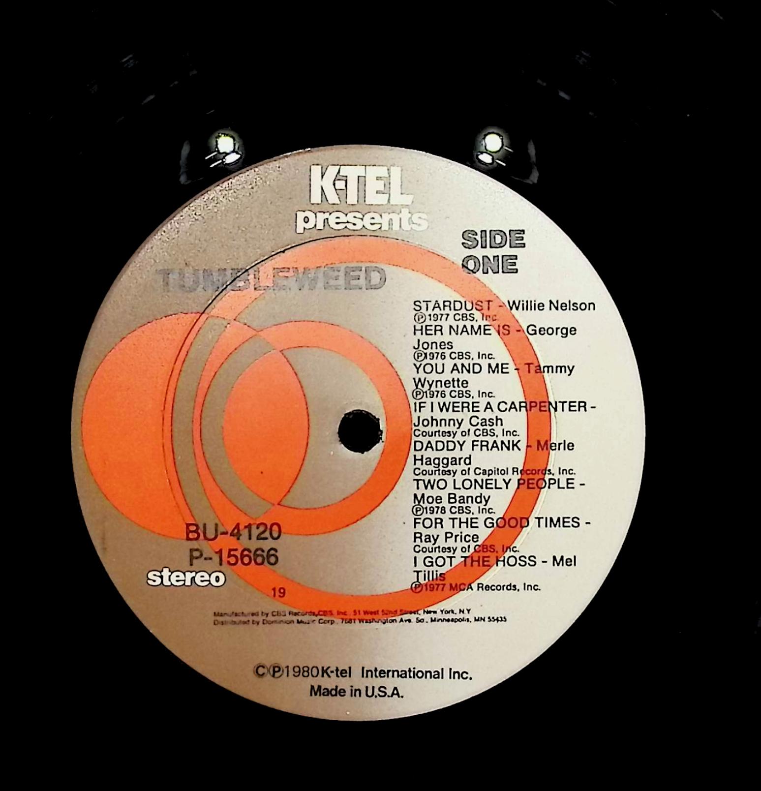 Various Artists Tumbleweed 1980 LP BU 4120 Folk, World, & Country — image 4