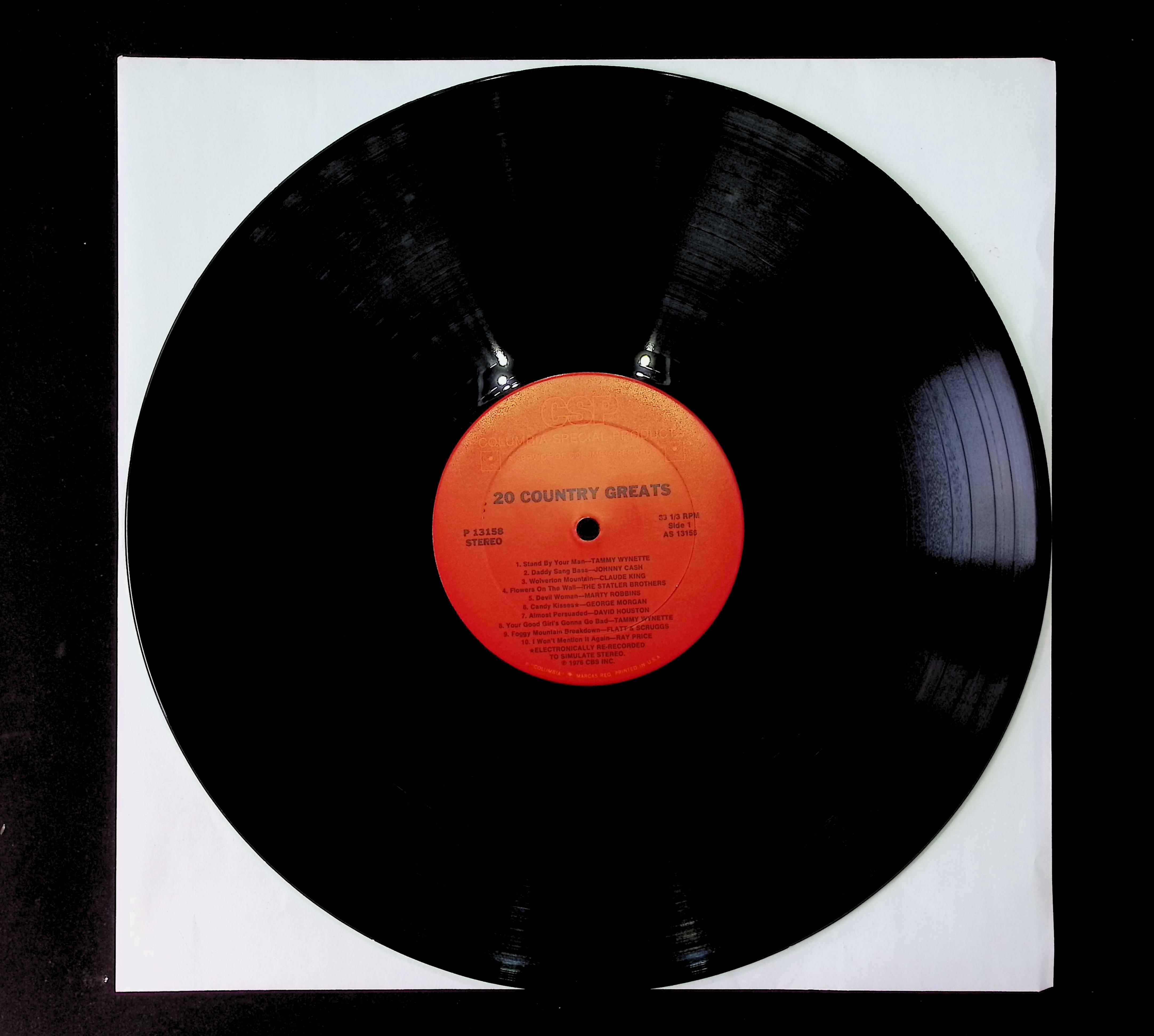 Various Artists 20 Country Greats 1976 LP P 13158 Folk, World, & Country  — image 3