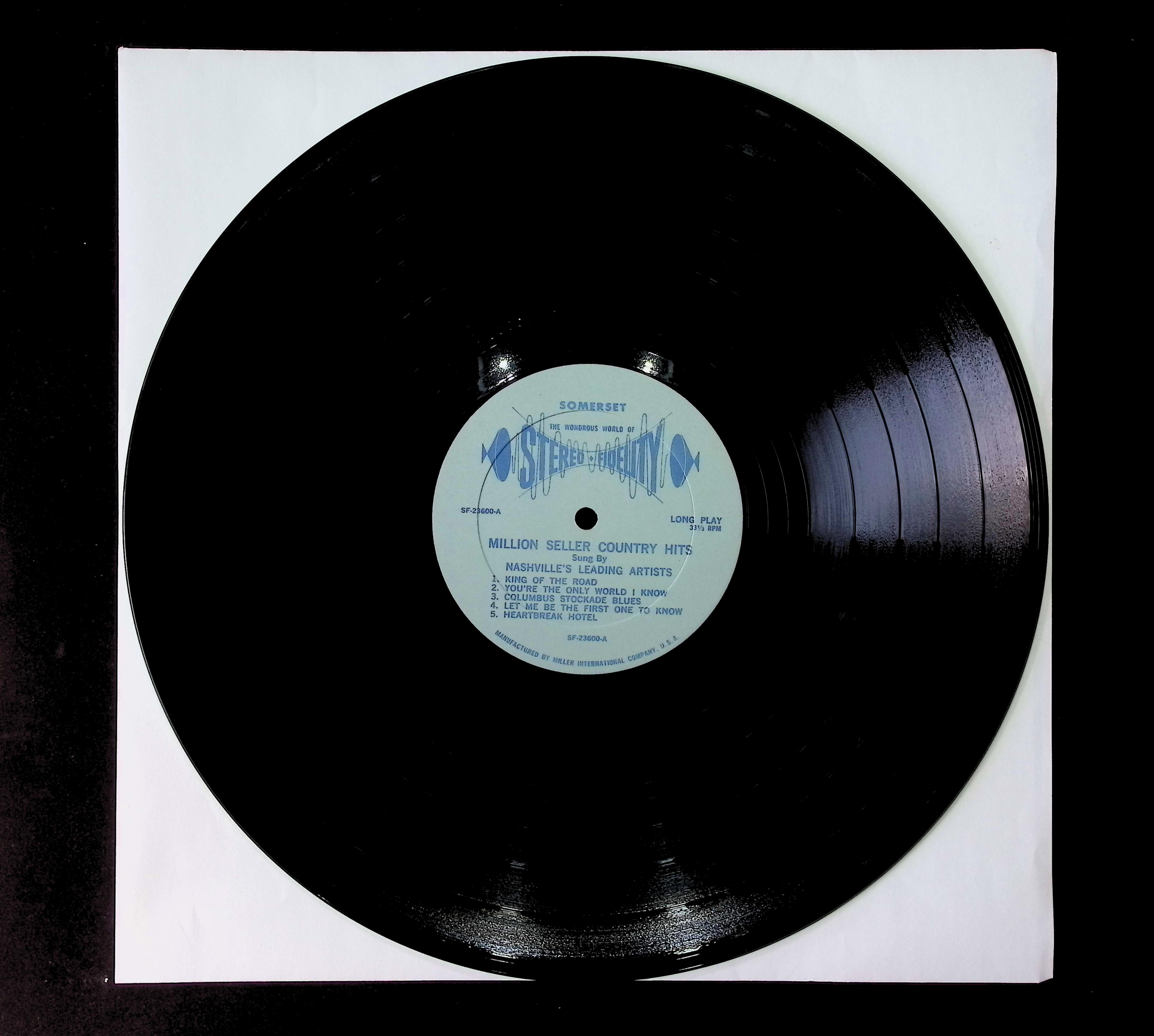 Various Artists Million Seller Country Hits 1966 LP SF-23600 Folk, World, & Country  — image 3