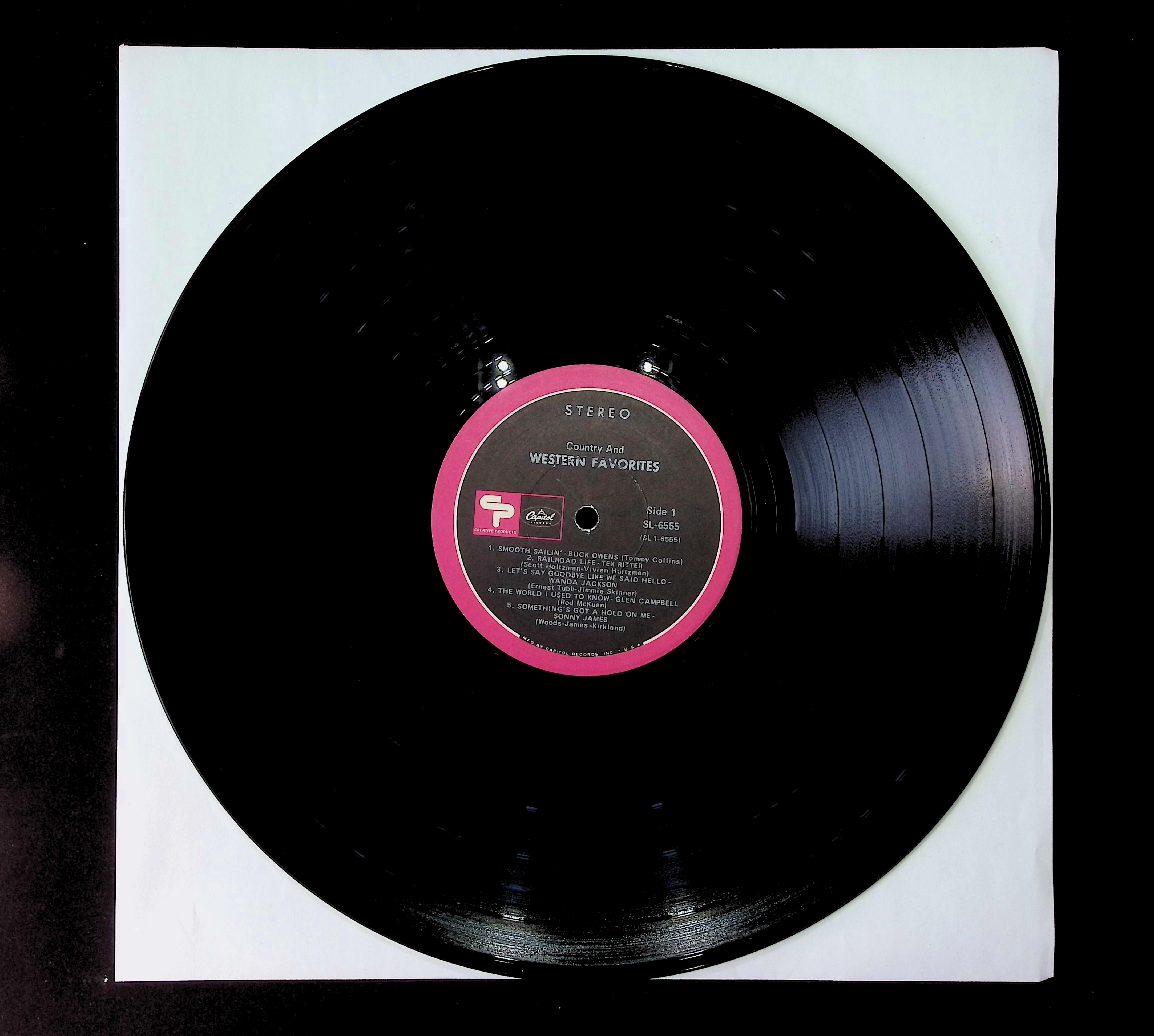 Various Artists Country & Western Favorites 1968 LP SL-6555 Folk World, & Country  — image 3