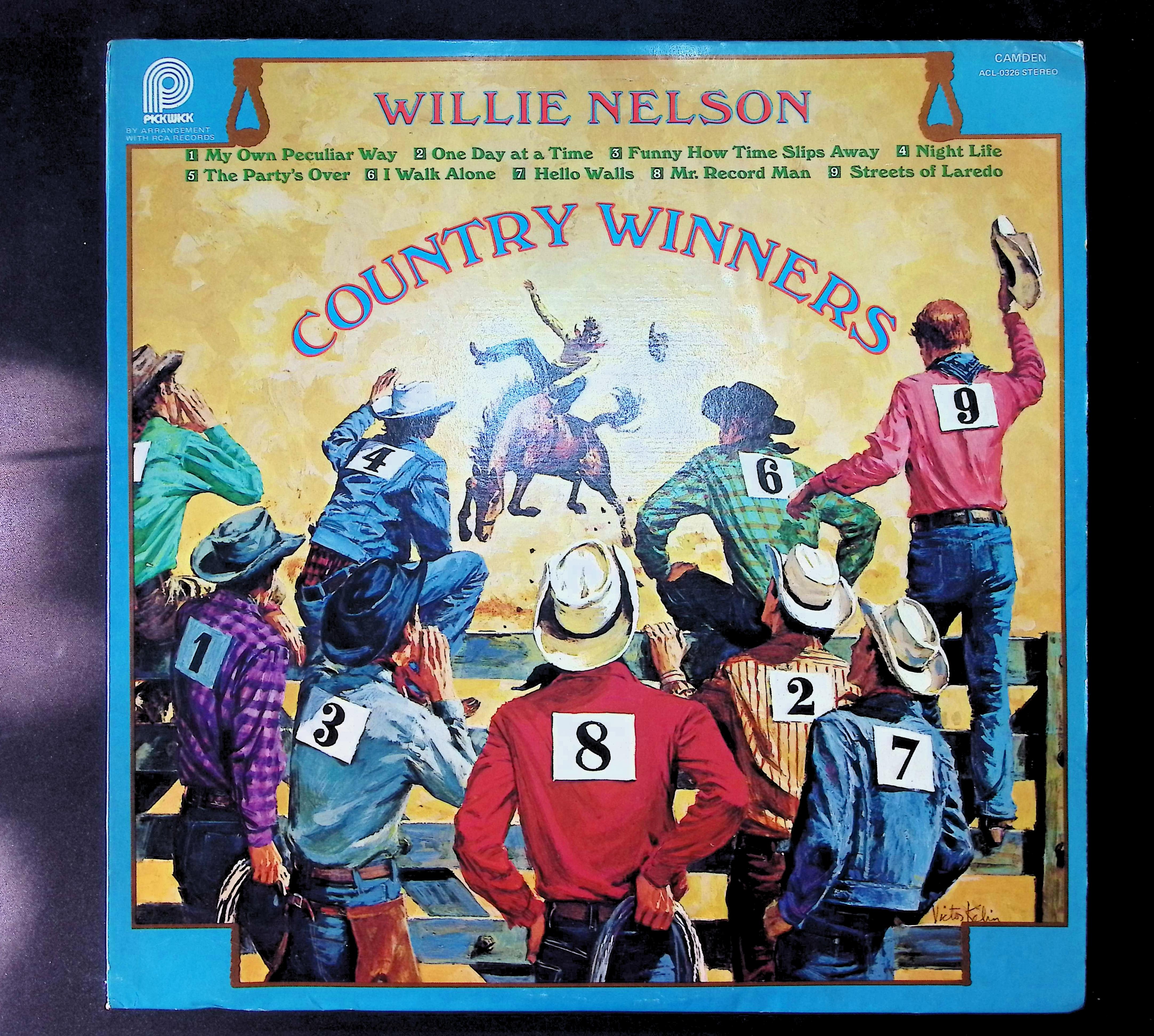 Willie Nelson Country Winners 1973 LP ACL-0326 Folk, World, & Country
