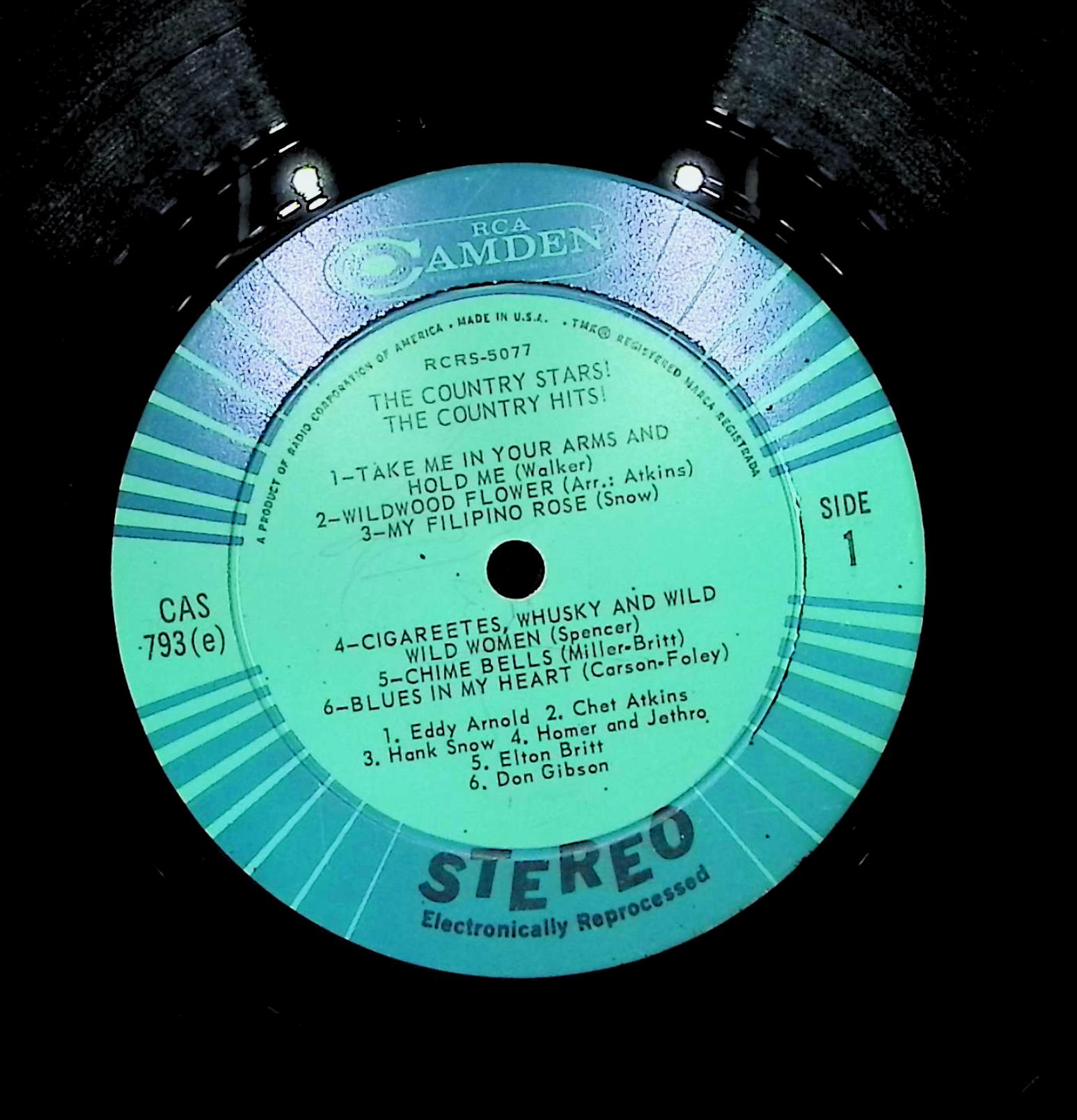 Various Artist-The Country Stars! The Country Hits! CAS 793 (e) Folk, World, & Country  — image 4