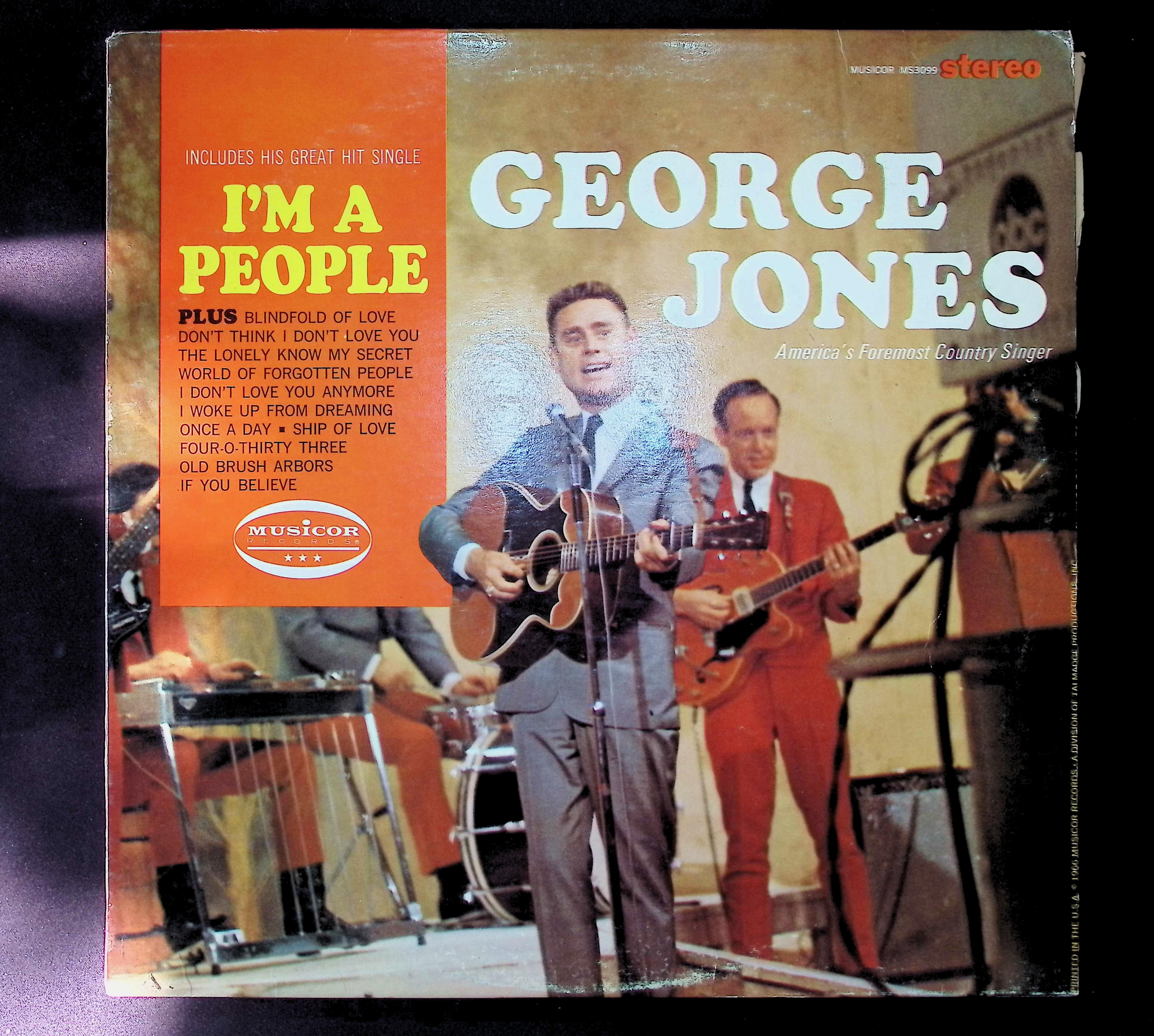 George Jones I'm A People 1966 LP MS3099 Folk, World, & Country
