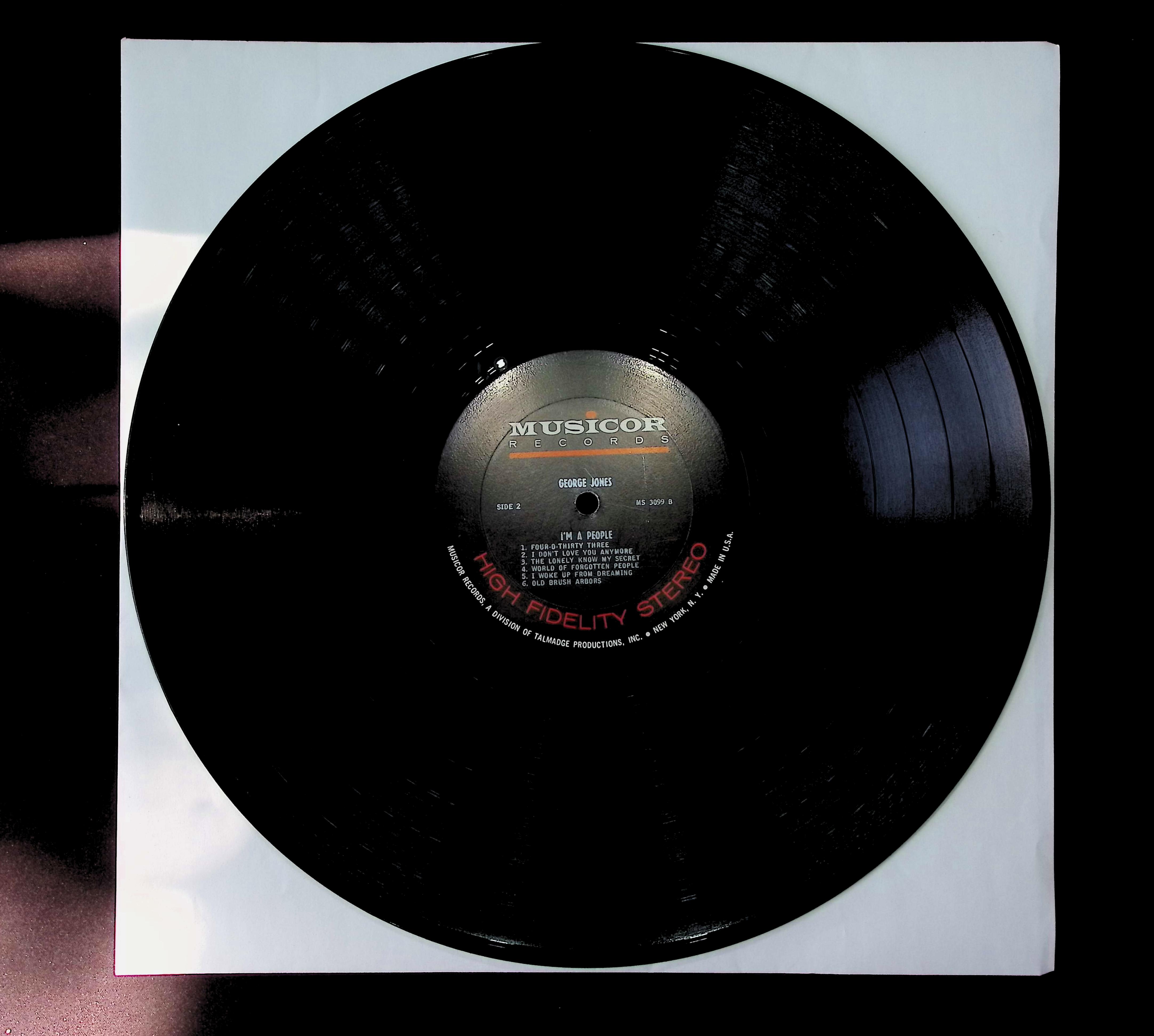  George Jones I'm A People 1966 LP MS3099 Folk, World, & Country — image 3