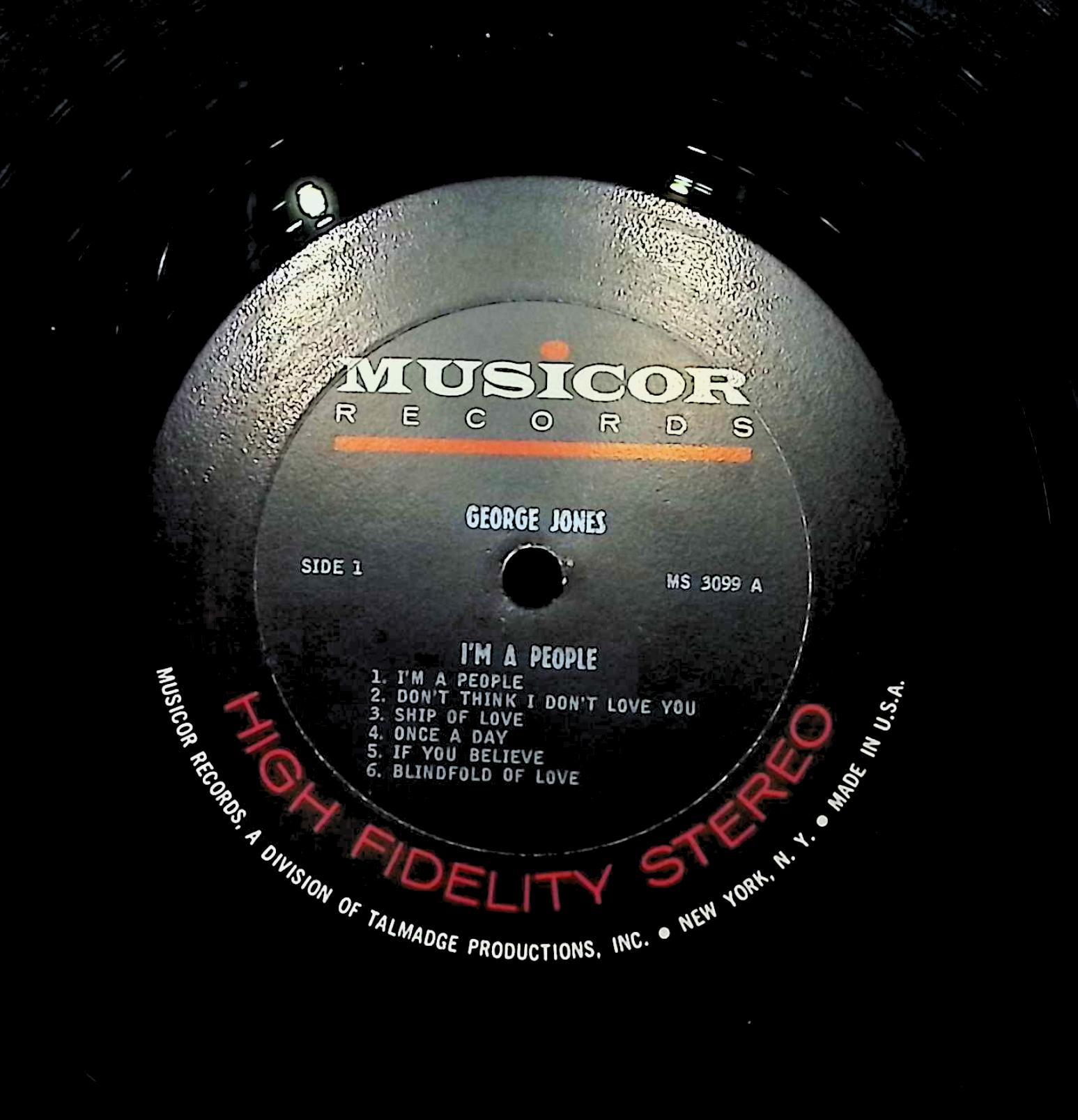  George Jones I'm A People 1966 LP MS3099 Folk, World, & Country — image 4