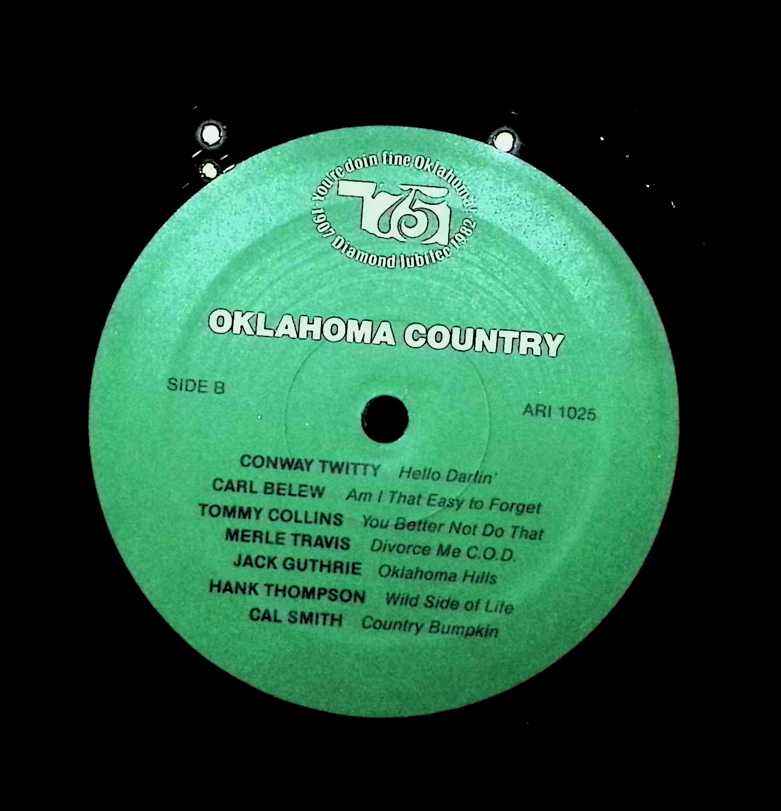 Various Artists Oklahoma Country 75 1982 LP ARI 1025 Folk, World & Country  — image 2