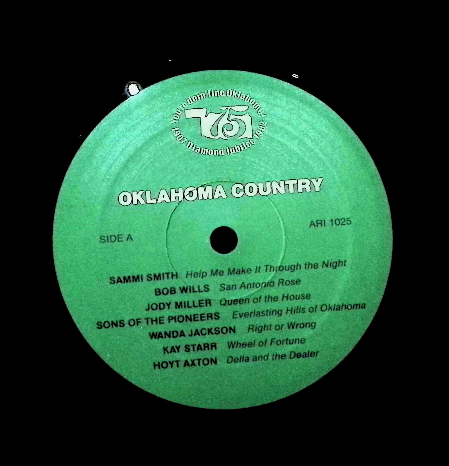 Various Artists Oklahoma Country 75 1982 LP ARI 1025 Folk, World & Country  — image 4