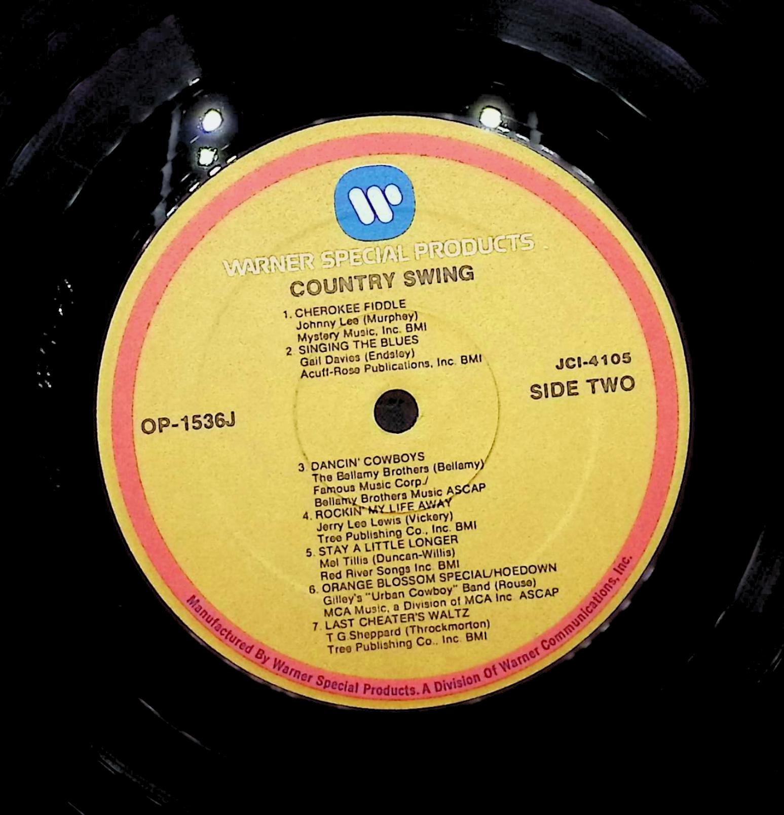 Various Artists Country Swing 1985 LP JCI-4105 Folk, World, & Country — image 2