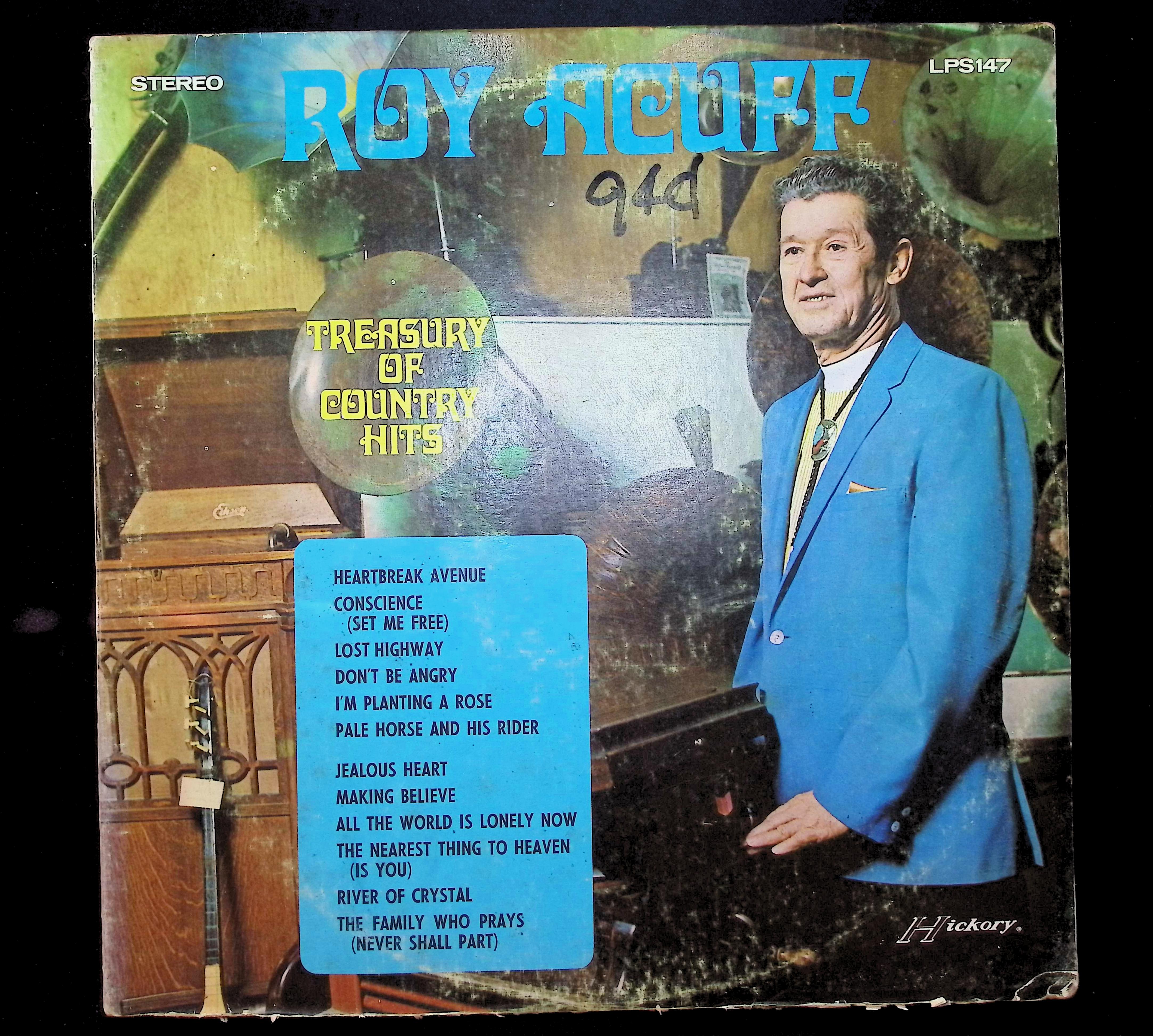 Roy Acuff Treasury Of Country Hits 1969 LP LPS 147 Folk, World, & Country
