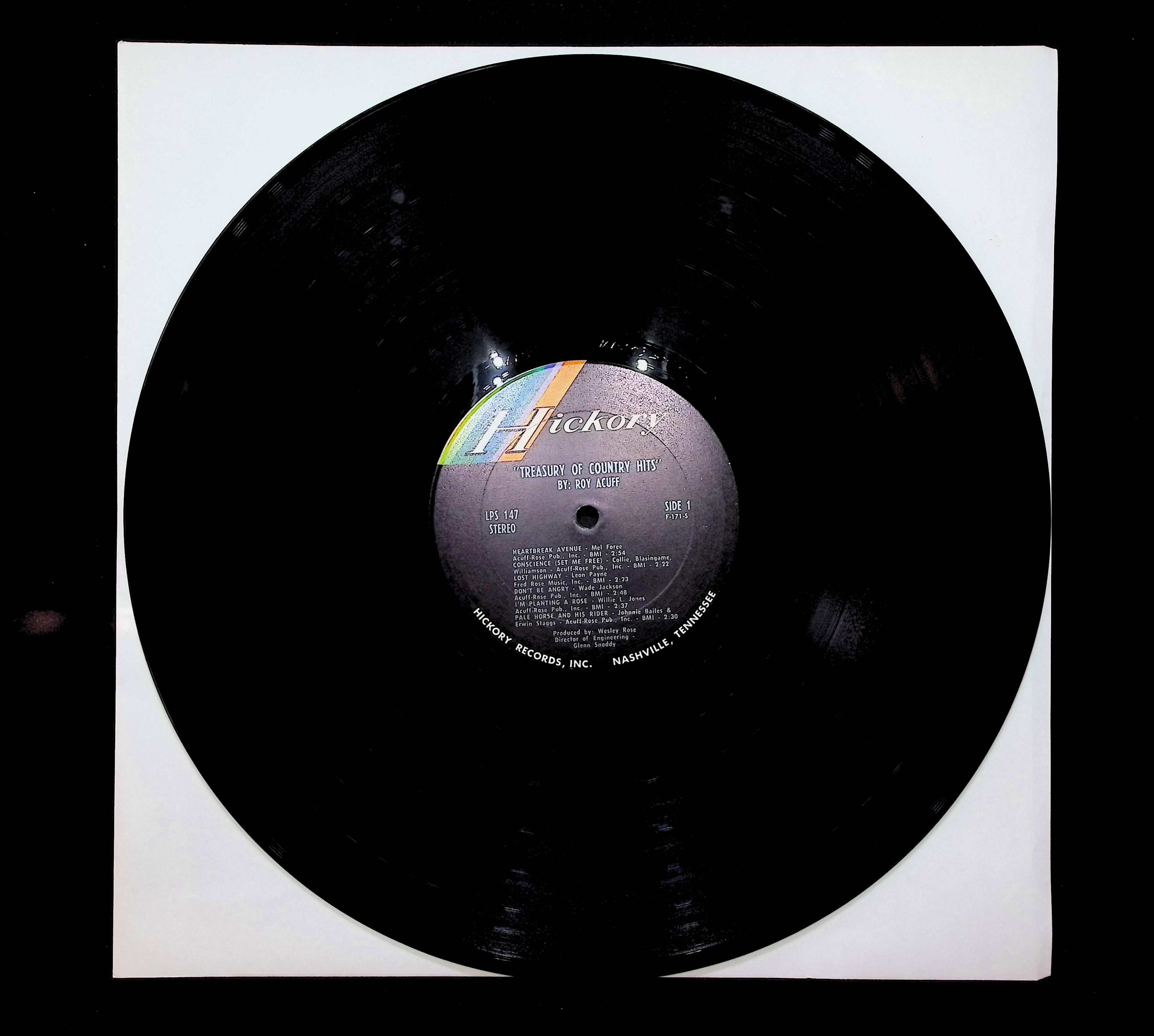 Roy Acuff Treasury Of Country Hits 1969 LP LPS 147 Folk, World, & Country — image 5