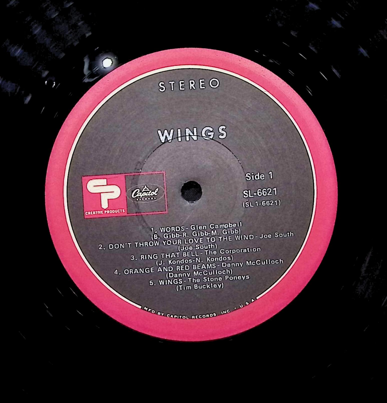 Various Artists Wings 1969 LP SL-6621 Rock  — image 2