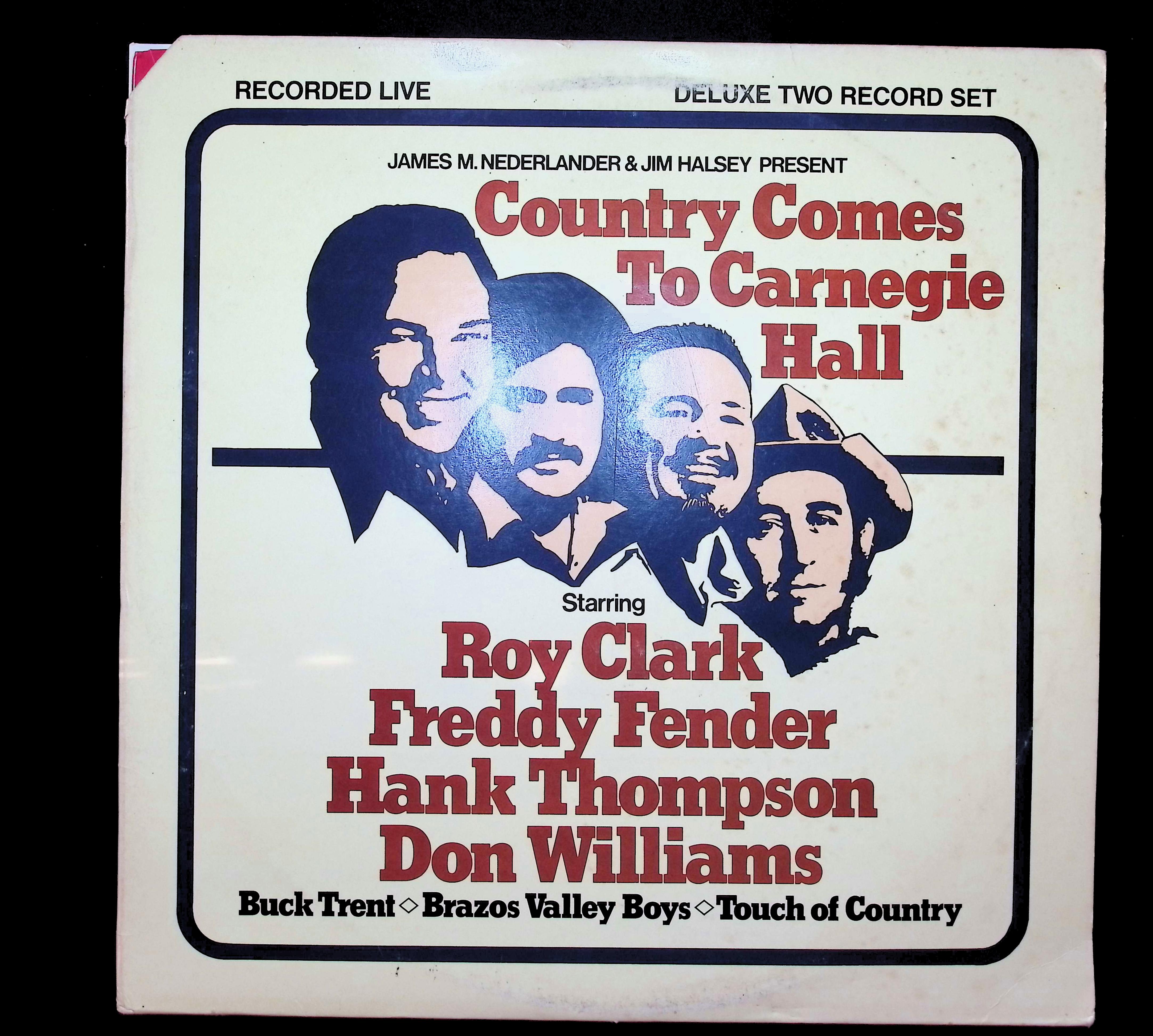Various Artists Country Comes To Carnegie Hall 1977 LP DO-2087/2 Folk, World, & Country
