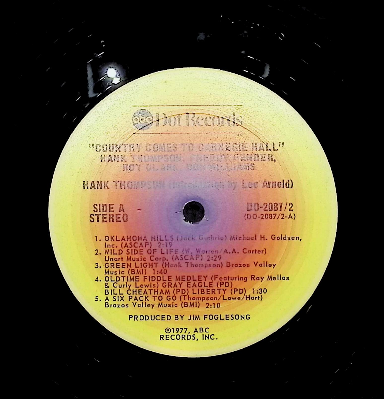 Various Artists Country Comes To Carnegie Hall 1977 LP DO-2087/2 Folk, World, & Country — image 2
