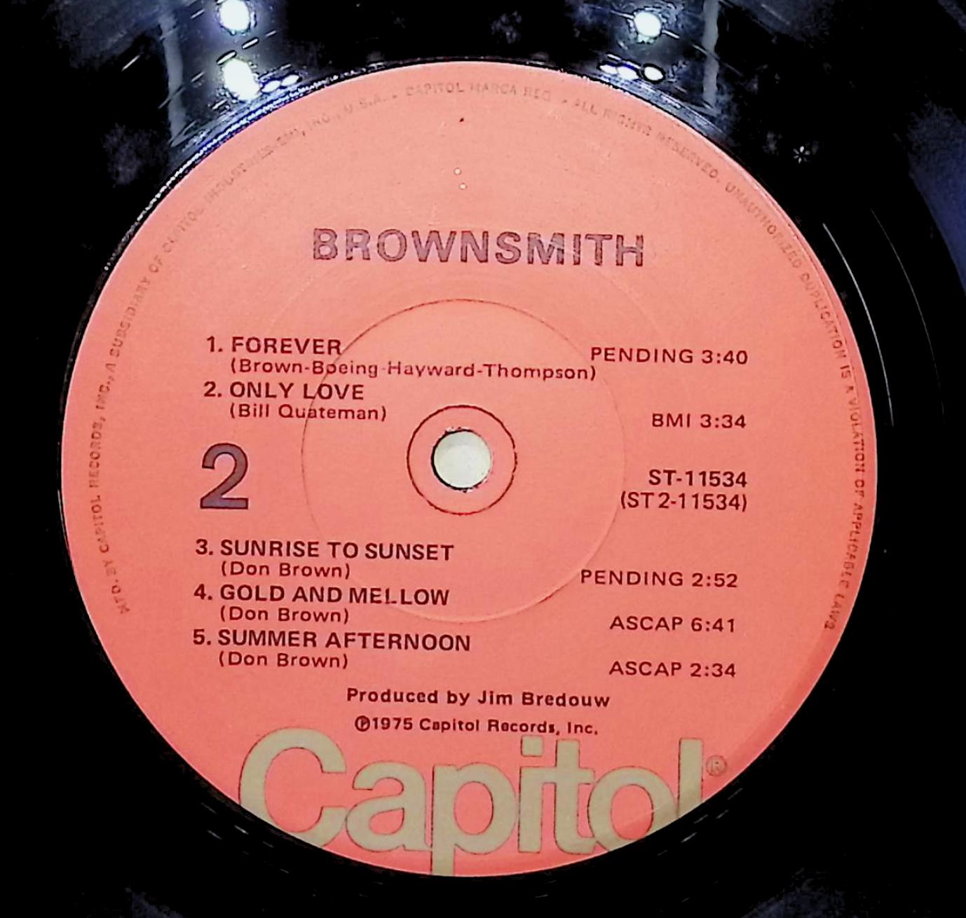 Brownsmith Brownsmith 12" LP 1975 ST-11534 Rock — image 4
