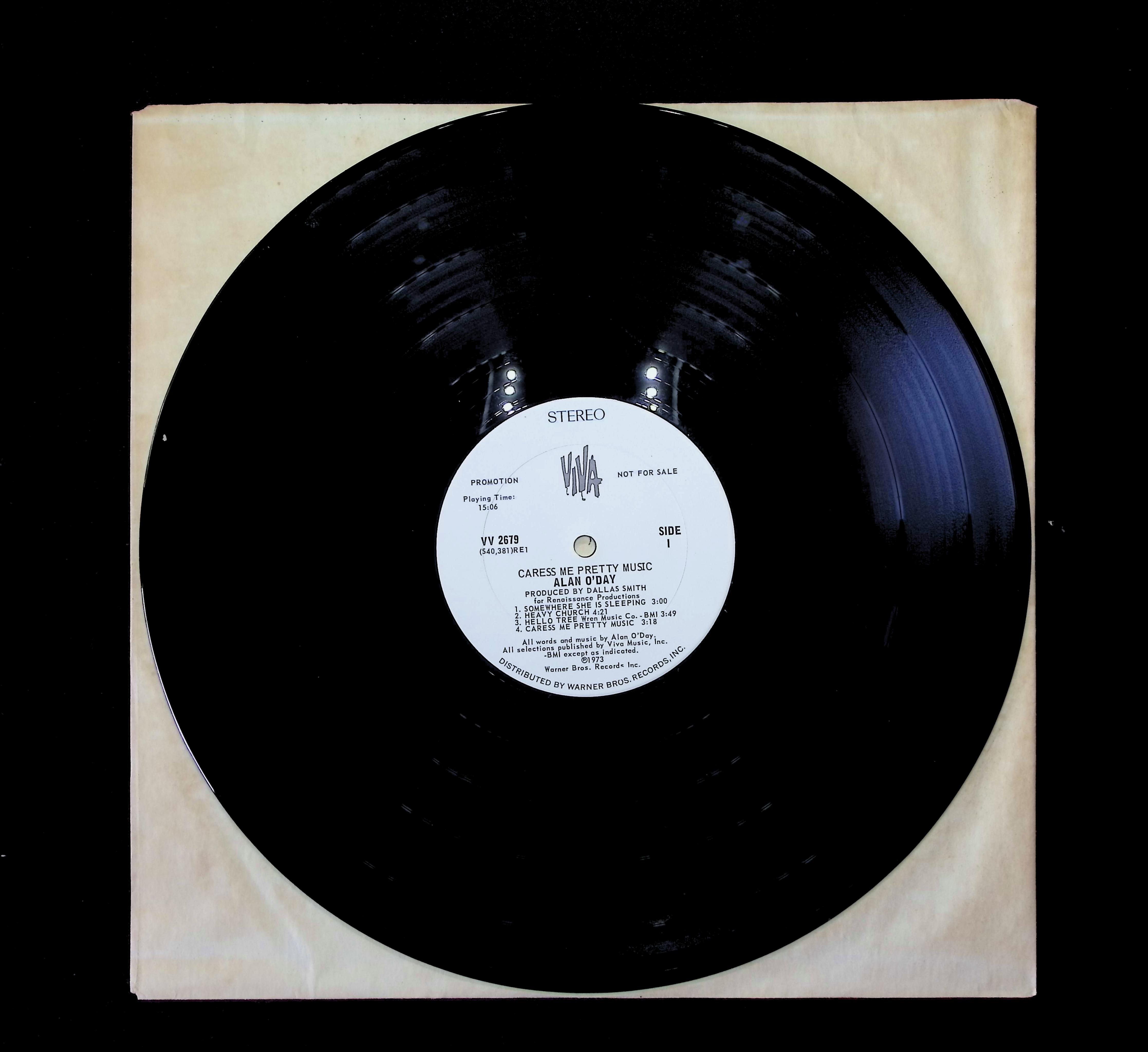 Alan O'Day Caress Me Pretty Music 12" LP 1973 VV 2679 Rock — image 5