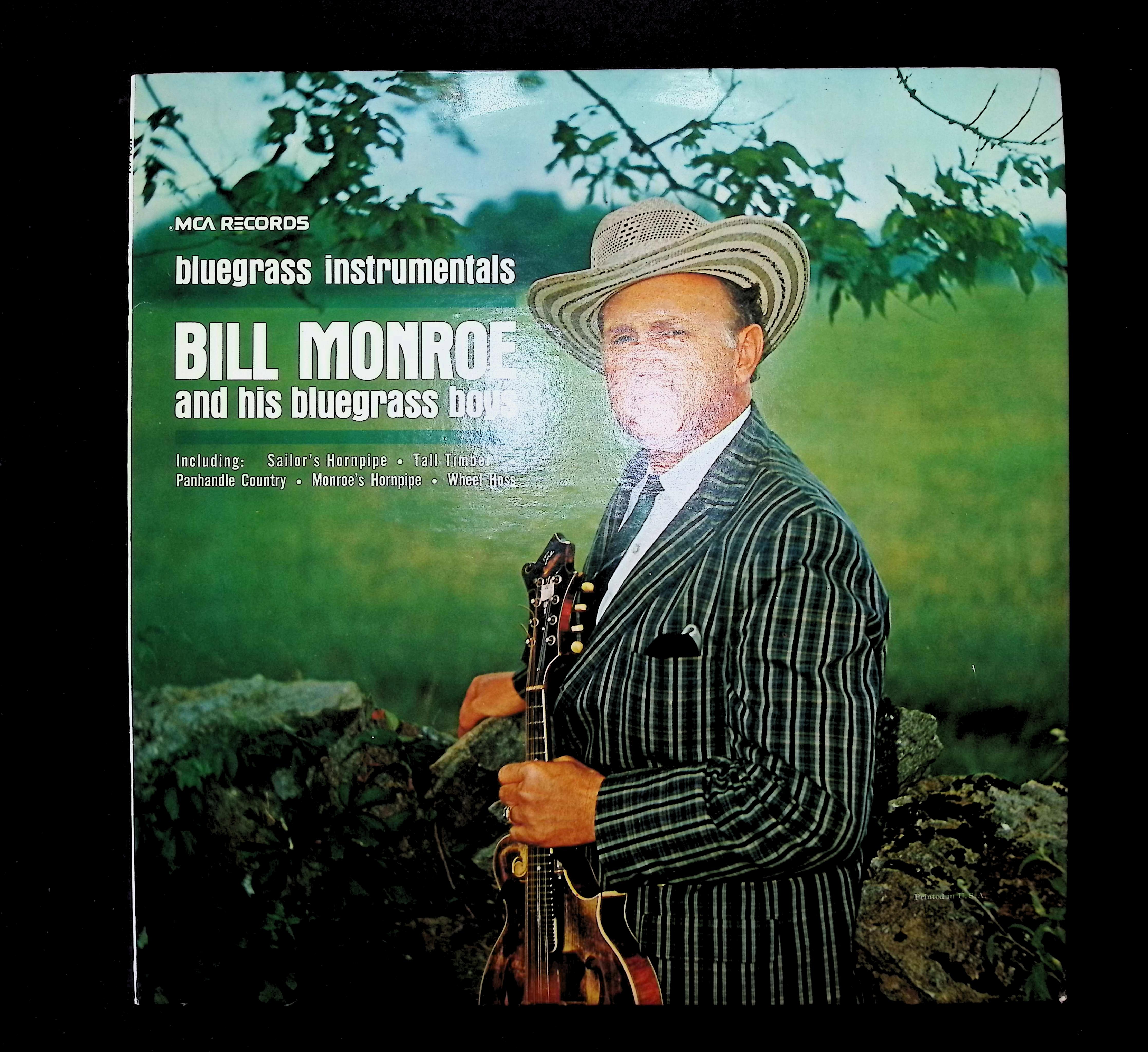 Bill Monroe & His Blue Grass Boys-Bluegrass Instrumentals 1973 LP Folk, World, & Country