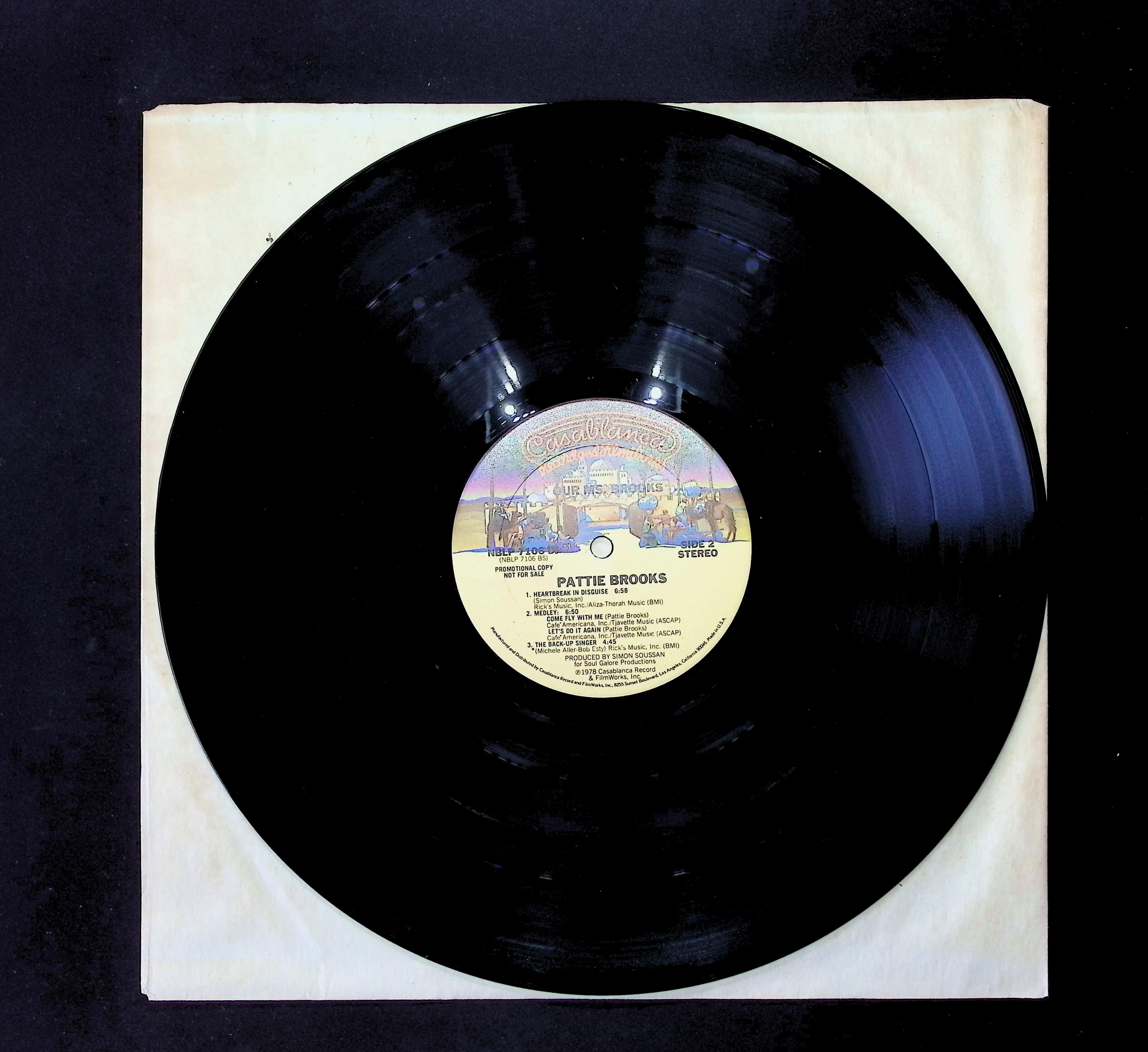 Pattie Brooks Our Ms. Brooks 12" LP 1978 NBLP 7106 Electronic — image 3