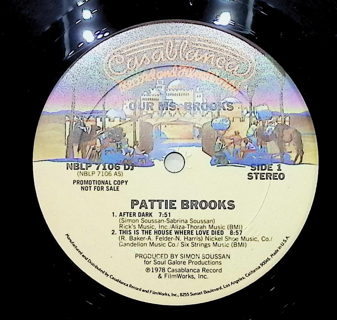 Pattie Brooks Our Ms. Brooks 12" LP 1978 NBLP 7106 Electronic — image 4