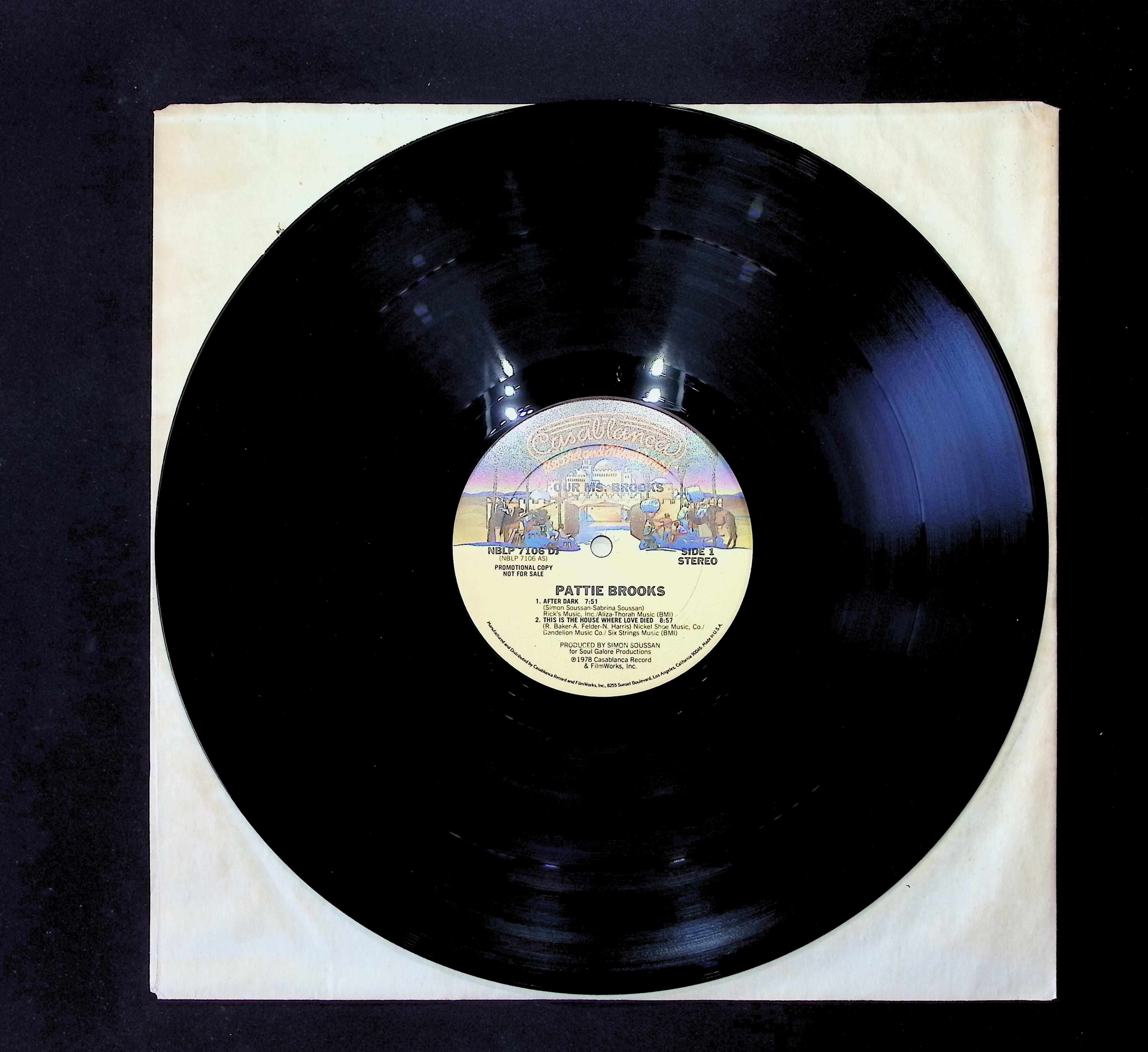 Pattie Brooks Our Ms. Brooks 12" LP 1978 NBLP 7106 Electronic — image 5