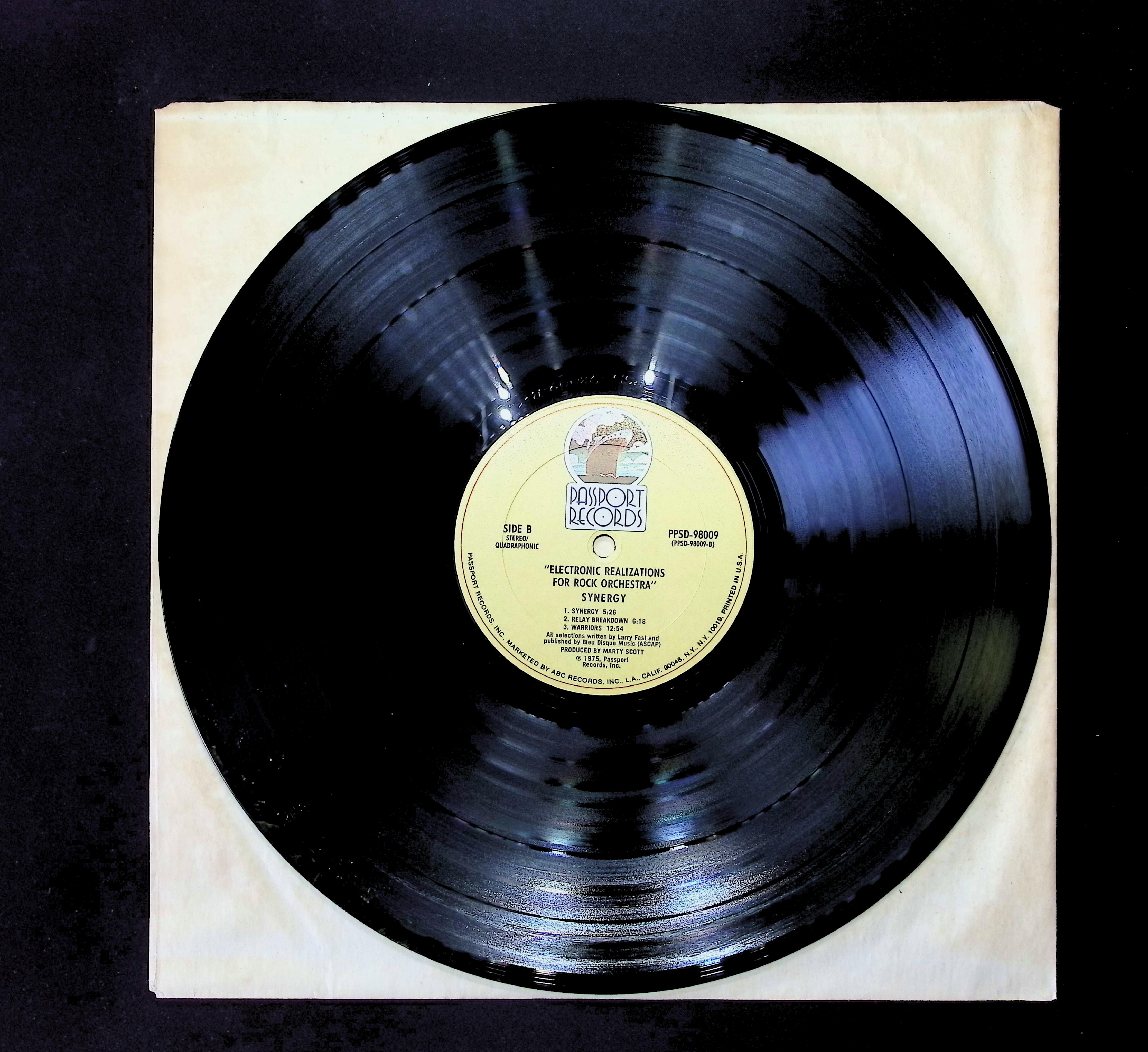 Synergy-Electronic Realizations For Rock Orchestra 1975 LP PPSD-98009 Electronic — image 5