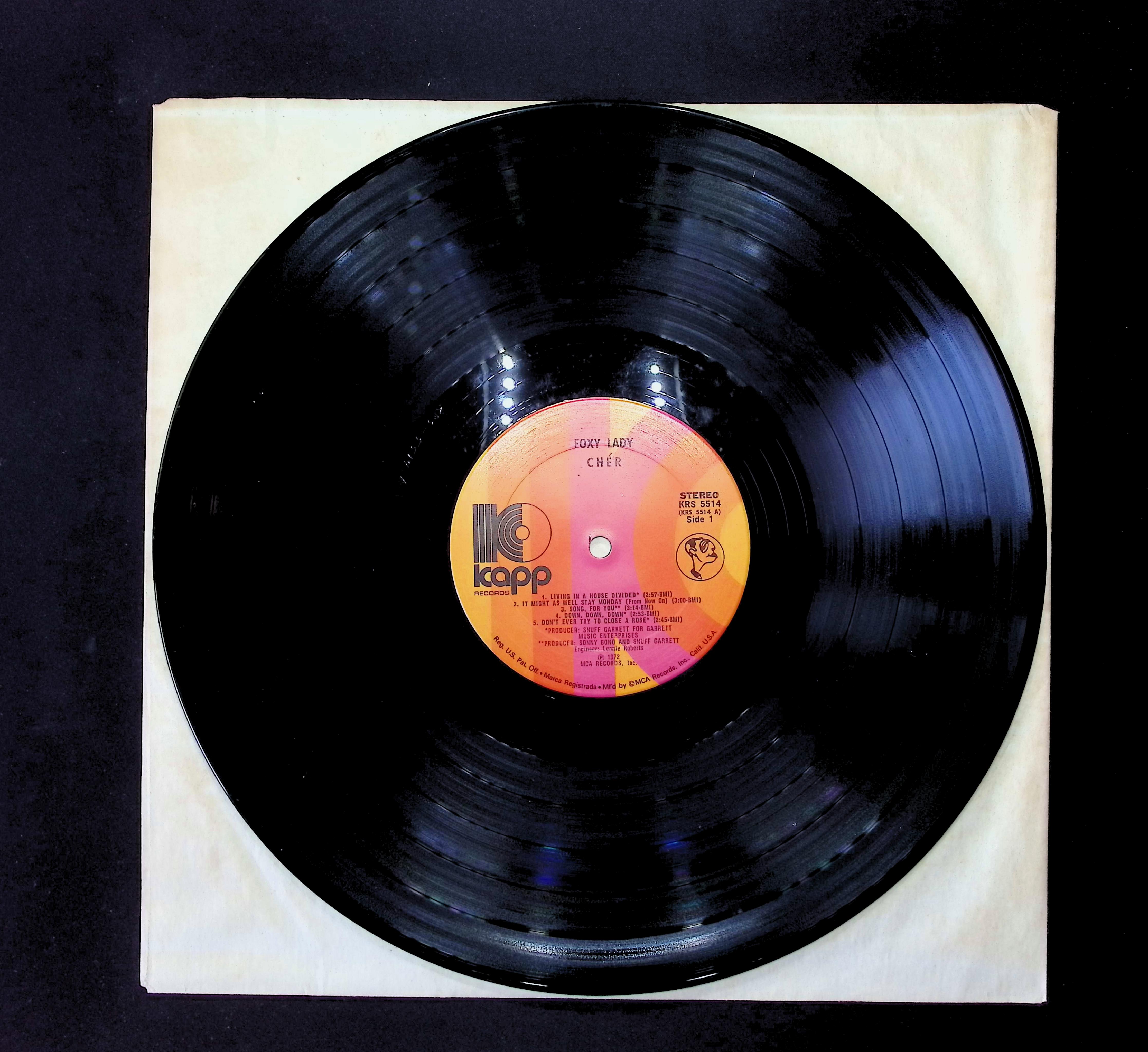Cher Foxy Lady 12" LP 1972 KRS-5514 Rock — image 3