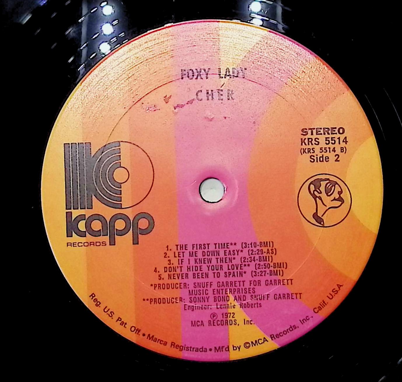 Cher Foxy Lady 12" LP 1972 KRS-5514 Rock — image 4