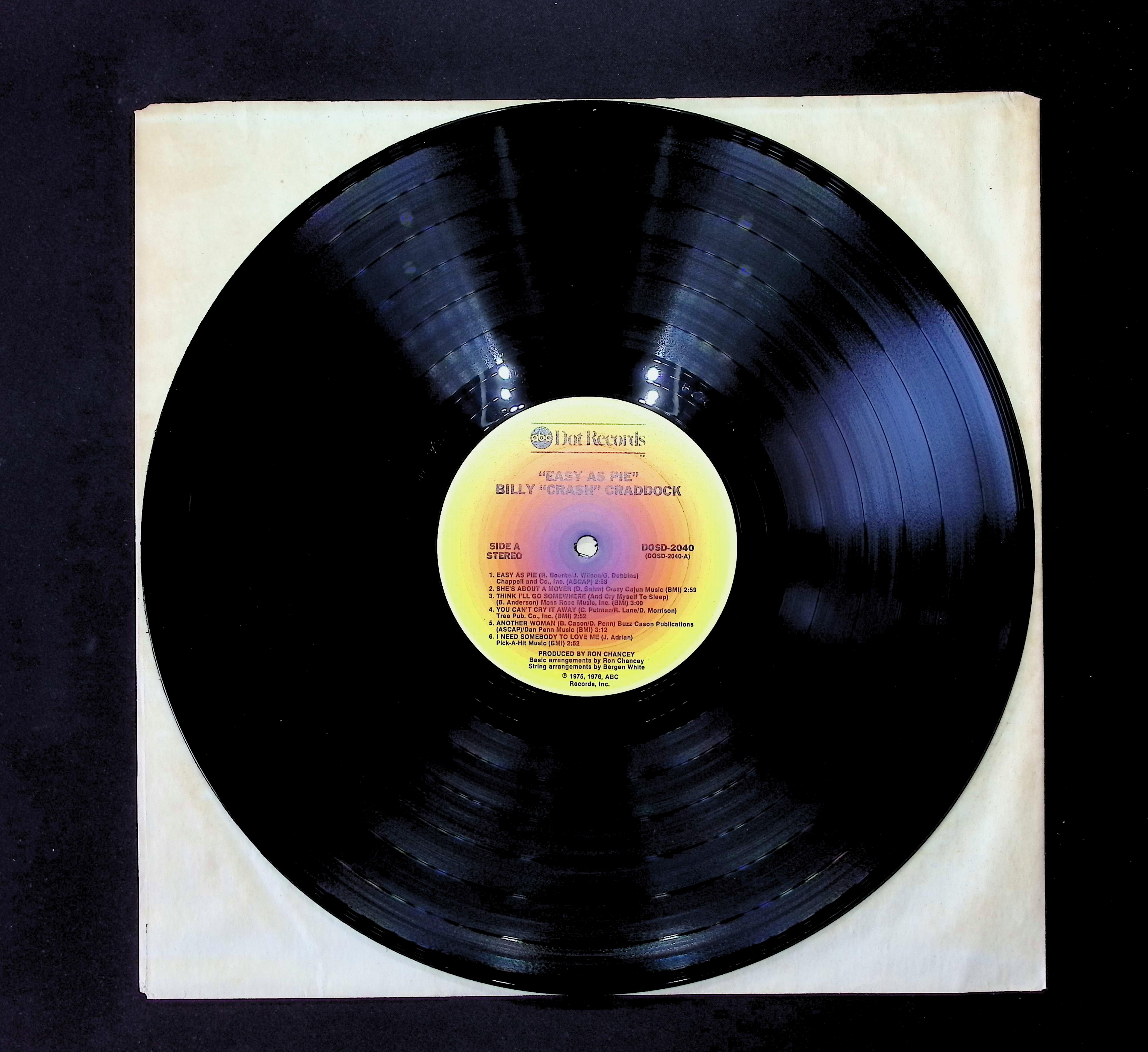 Billy 'Crash' Craddock Easy As Pie 12" LP 1976 DOSD-2040 Rock — image 3