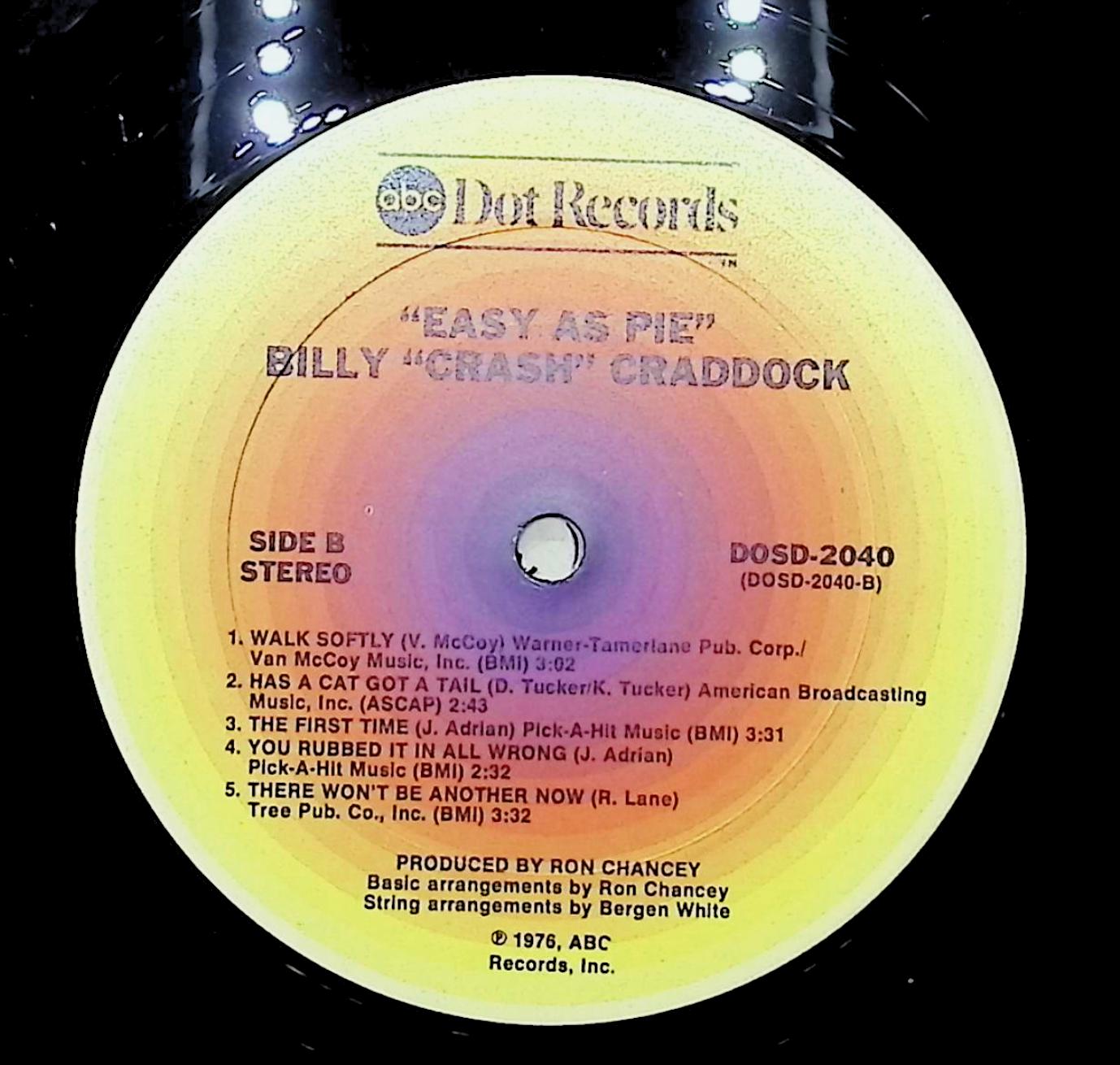 Billy 'Crash' Craddock Easy As Pie 12" LP 1976 DOSD-2040 Rock — image 4