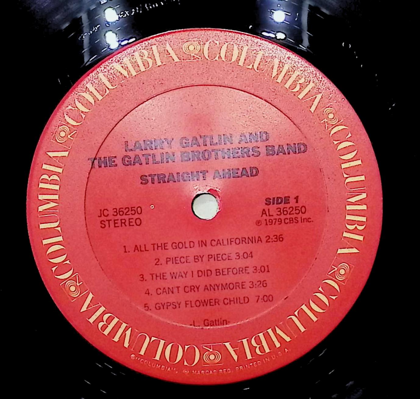 Larry Gatlin & The Gatlin Brothers Straight Ahead 12" LP 1979 JC 36250 Folk, World, & Country — image 2