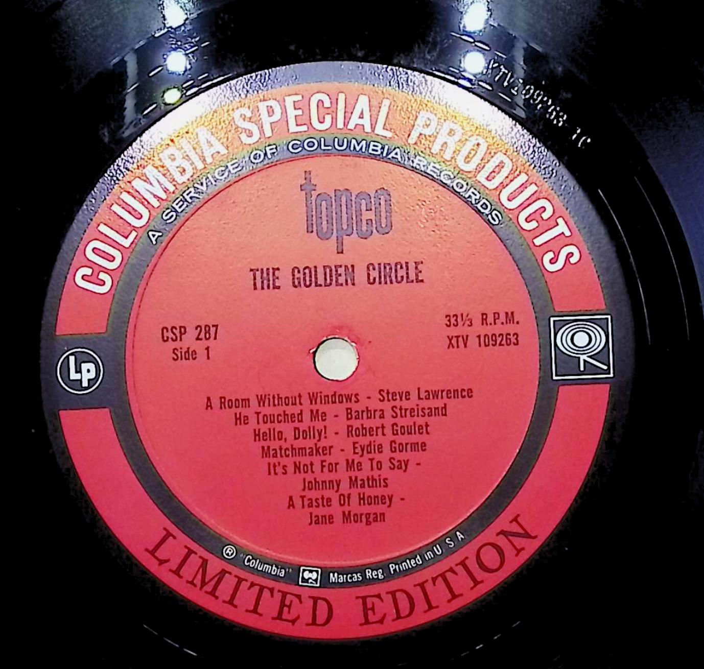 Various The Golden Circle 12" LP Unknown Era CSP 287 Pop — image 2