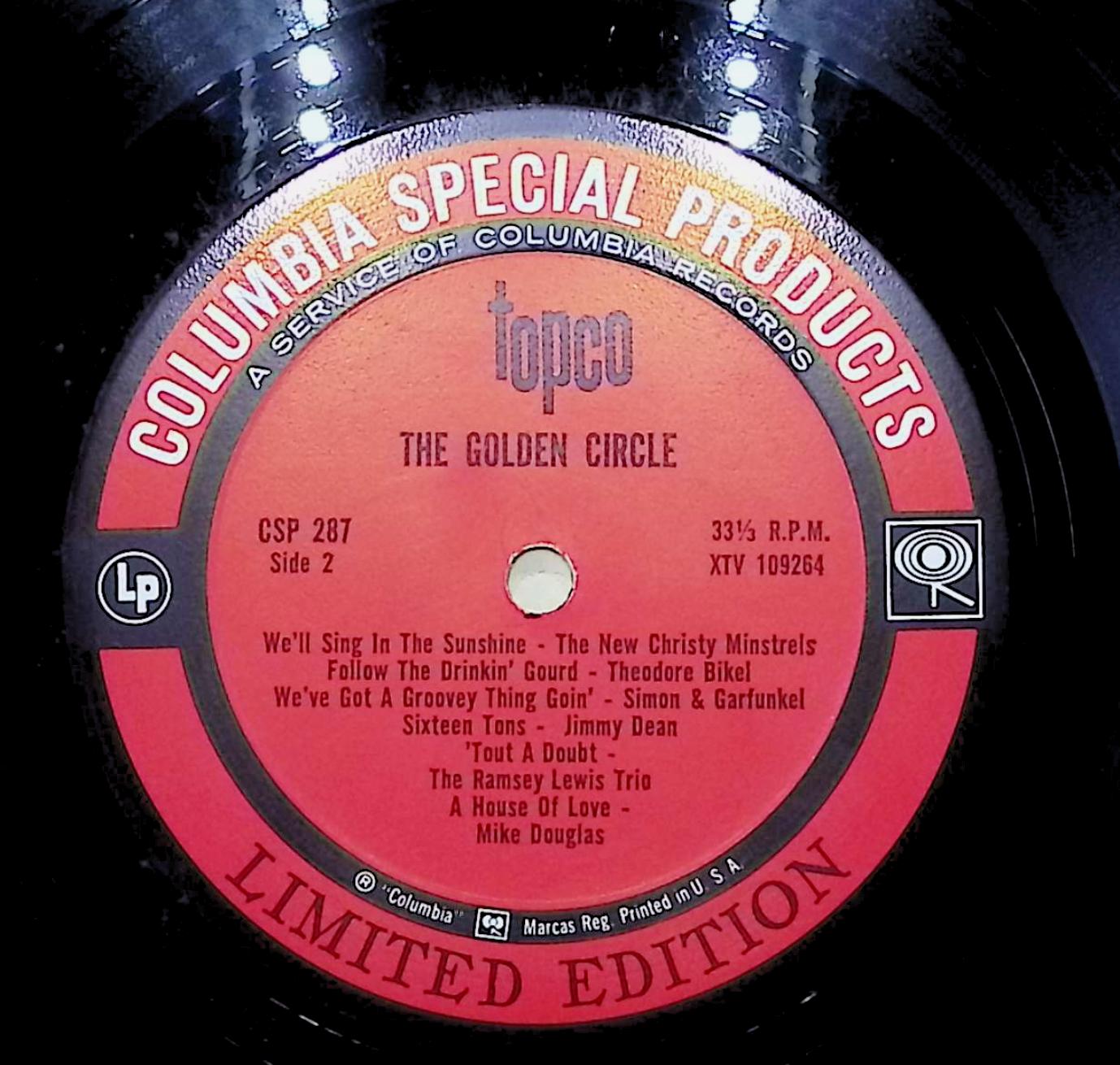 Various The Golden Circle 12" LP Unknown Era CSP 287 Pop — image 4