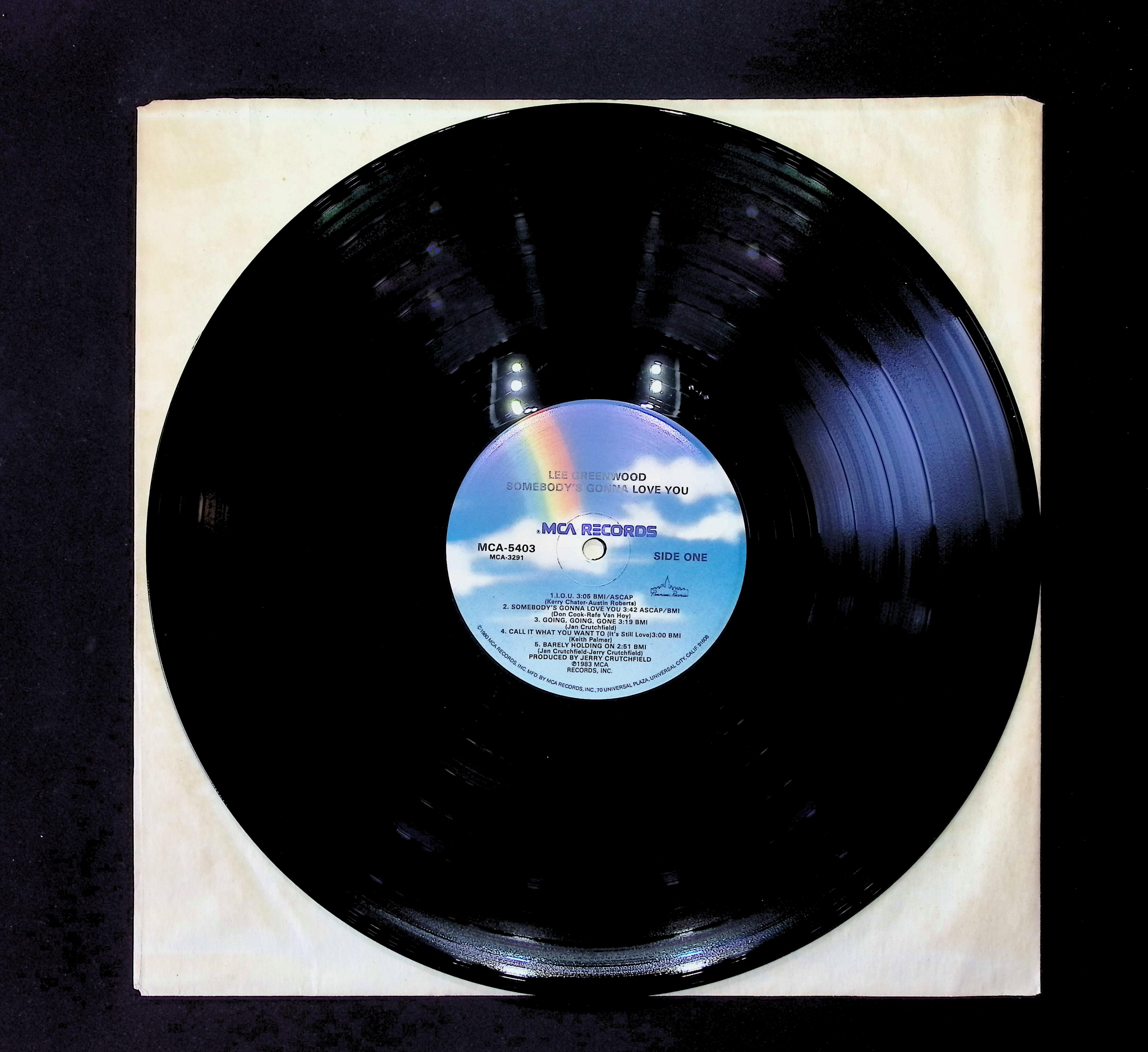 Lee Greenwood Somebody's Gonna Love You 12" LP 1983 MCA5403 Folk, World, & Country — image 3