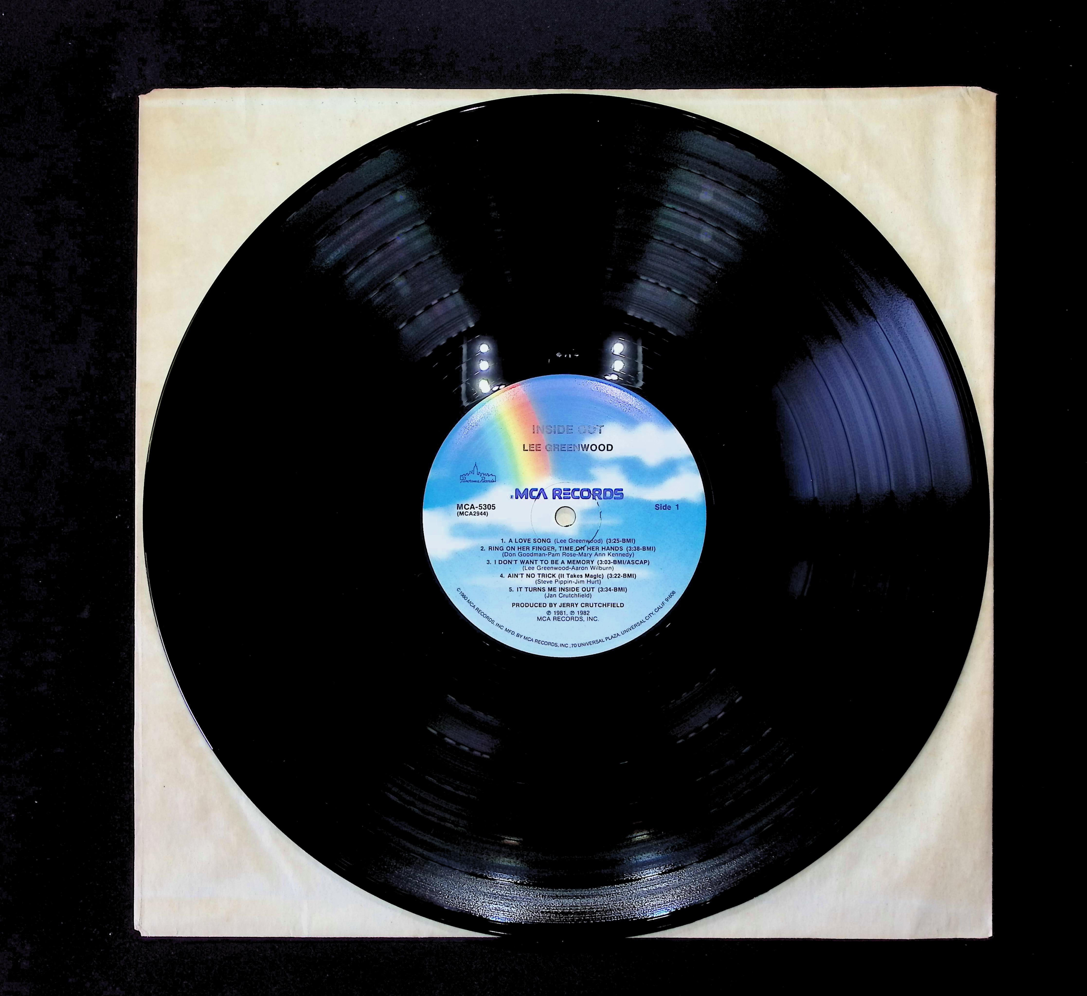 Lee Greenwood Inside And Out 12" LP 1982 MCA-5305 Folk, World, & Country — image 3