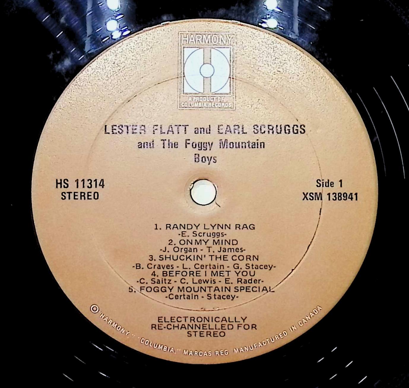 Flatt & Scruggs Lester Flatt And Earl Scruggs And The Foggy Mountain Boys 12" LP 1969 HS 11314 Folk, World, & Country — image 2