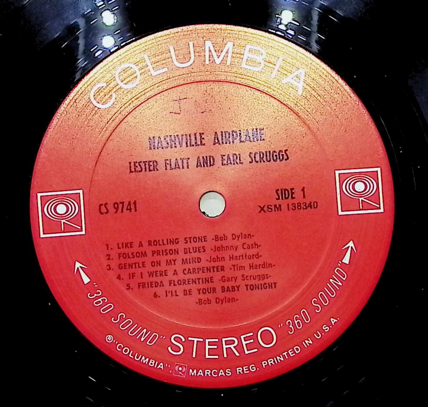 Lester Flatt, Earl Scruggs Nashville Airplane 12" LP 0 CS 9741 Folk, World, & Country — image 2
