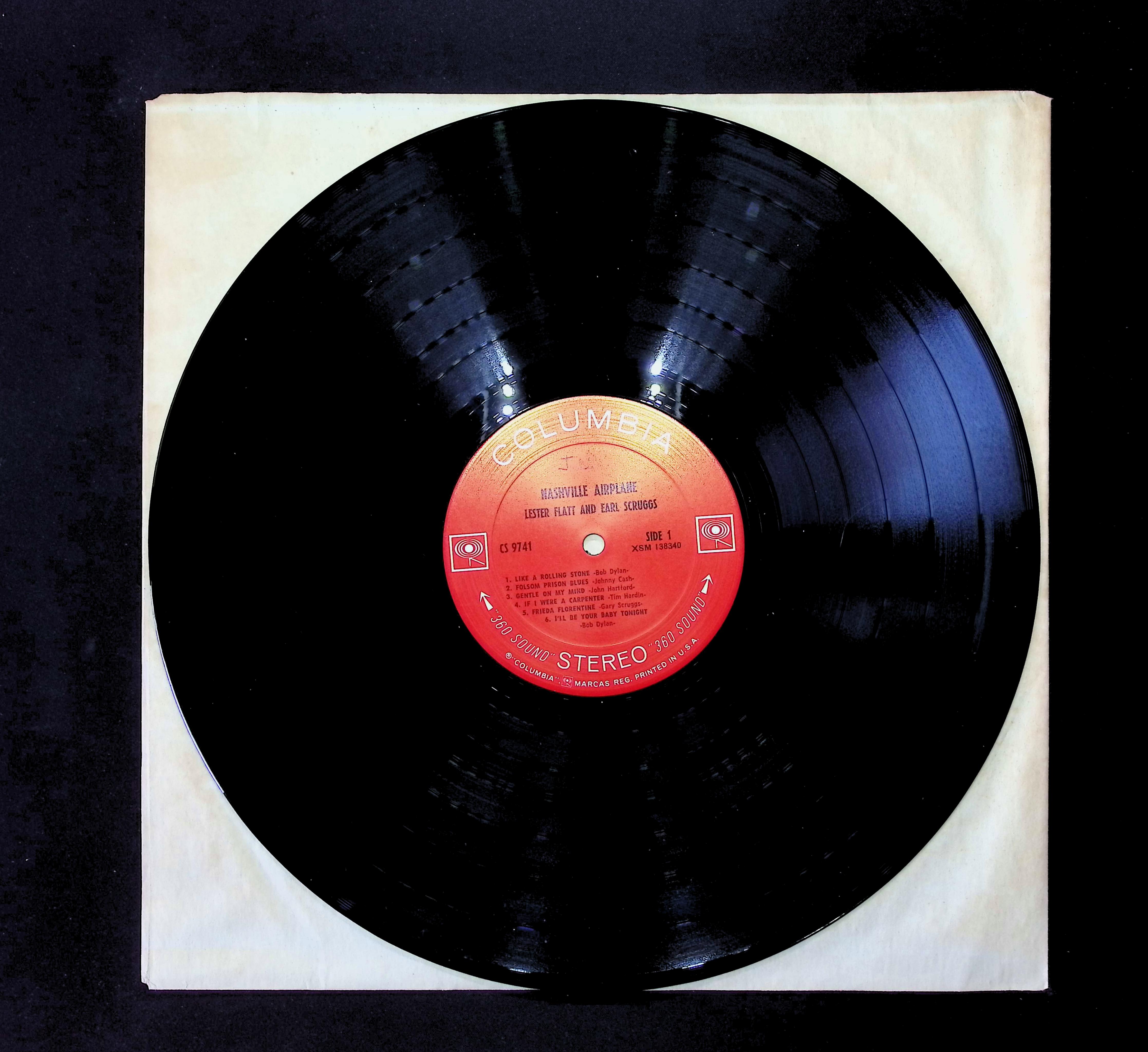 Lester Flatt, Earl Scruggs Nashville Airplane 12" LP 0 CS 9741 Folk, World, & Country — image 3