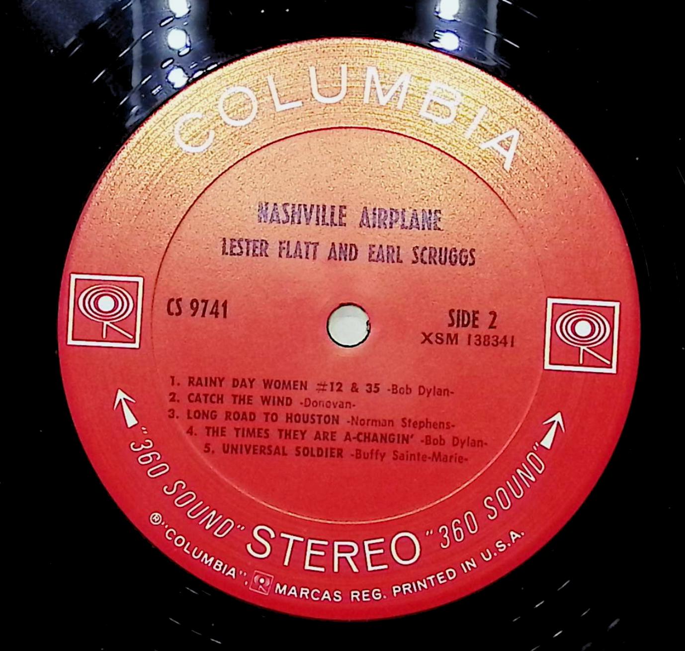 Lester Flatt, Earl Scruggs Nashville Airplane 12" LP 0 CS 9741 Folk, World, & Country — image 4