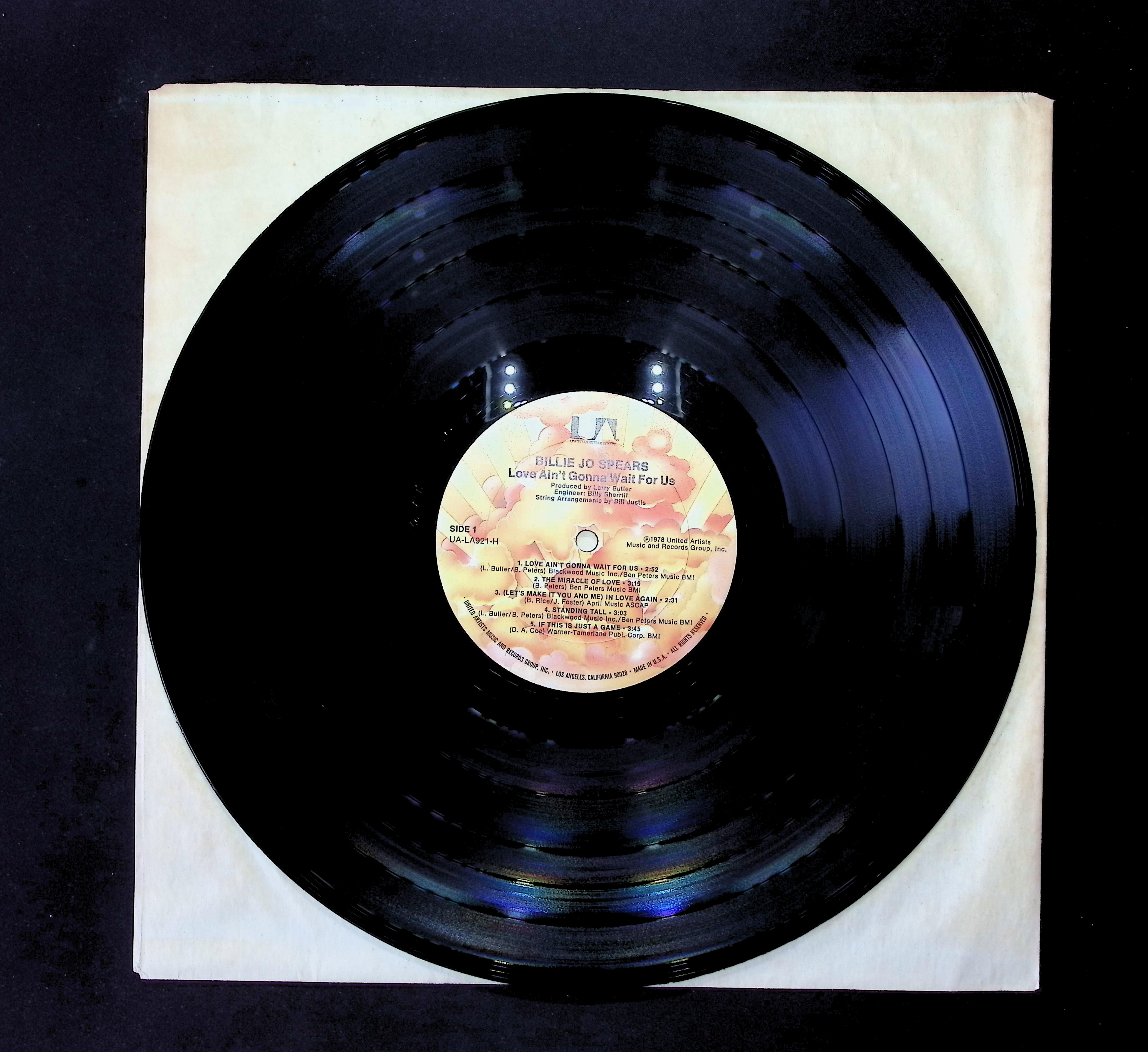 Billie Jo Spears Love Ain't Gonna Wait For Us 1978 LP Pop  — image 5