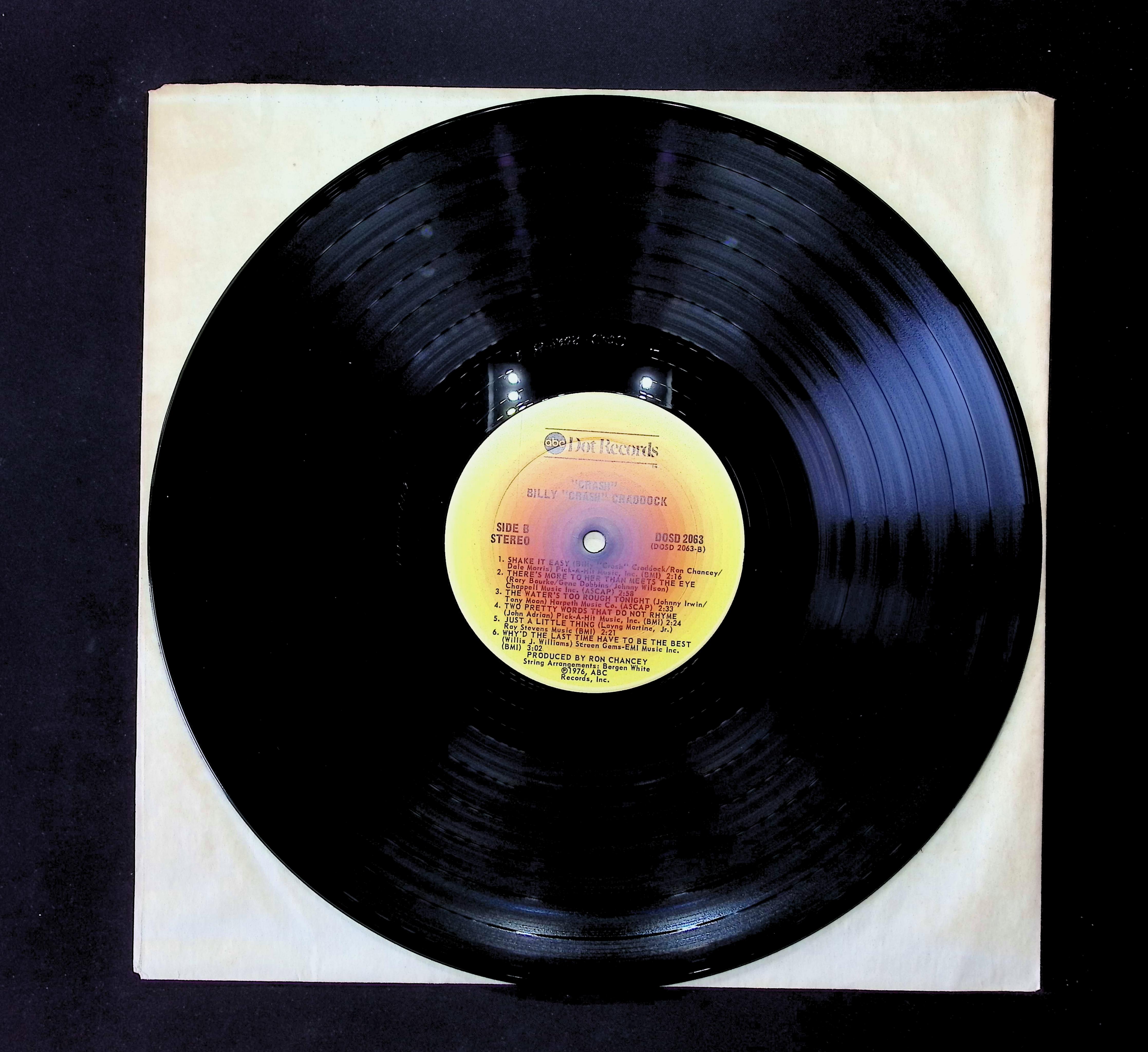 Billy 'Crash' Craddock Crash 1976 LP DOSD-2063 Rock,Folk, World, & Country — image 3