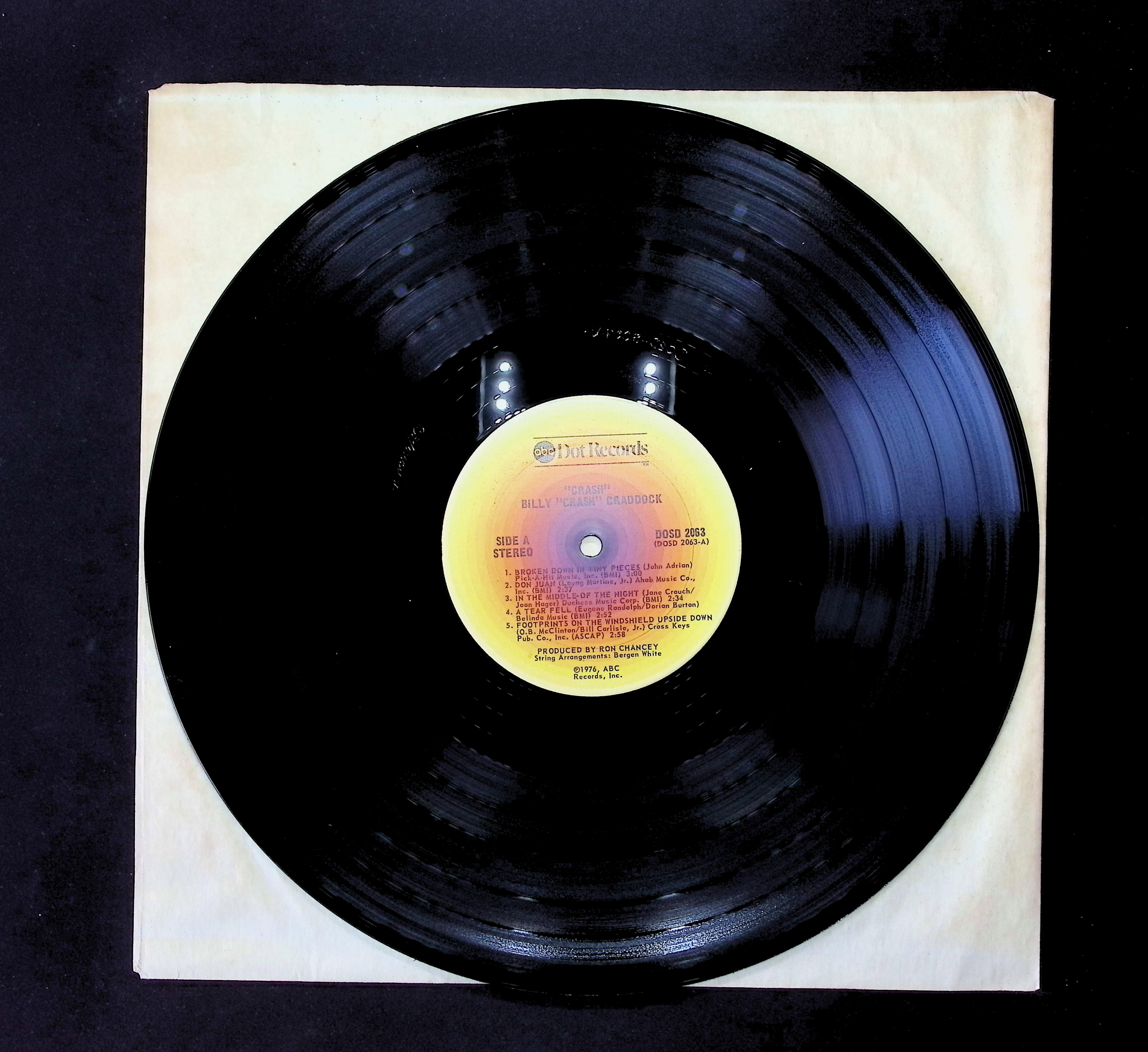 Billy 'Crash' Craddock Crash 1976 LP DOSD-2063 Rock,Folk, World, & Country — image 5